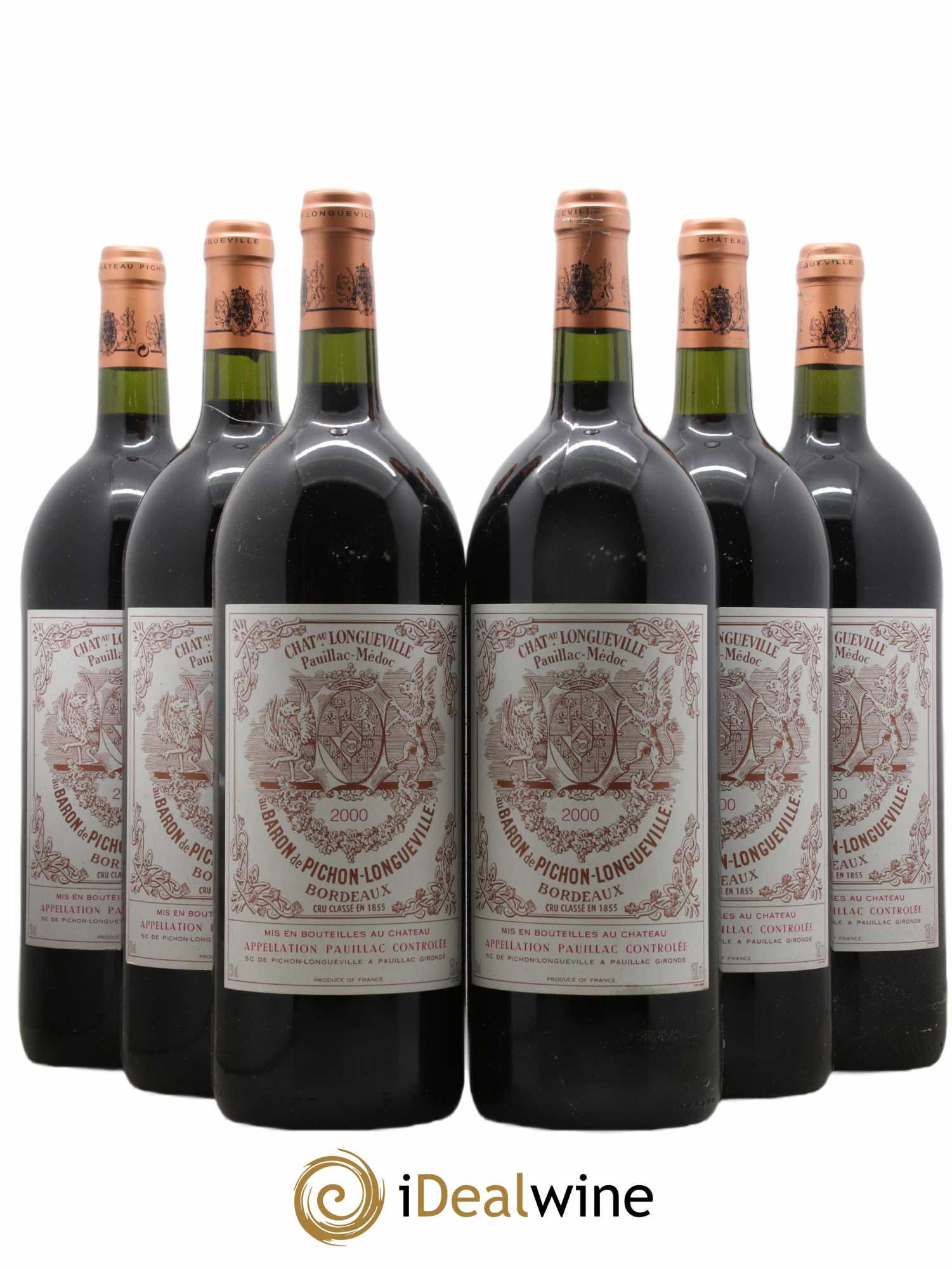 Pichon Longueville Baron 2ème Grand Cru Classé 2000 - Lot de 6 magnums - 0