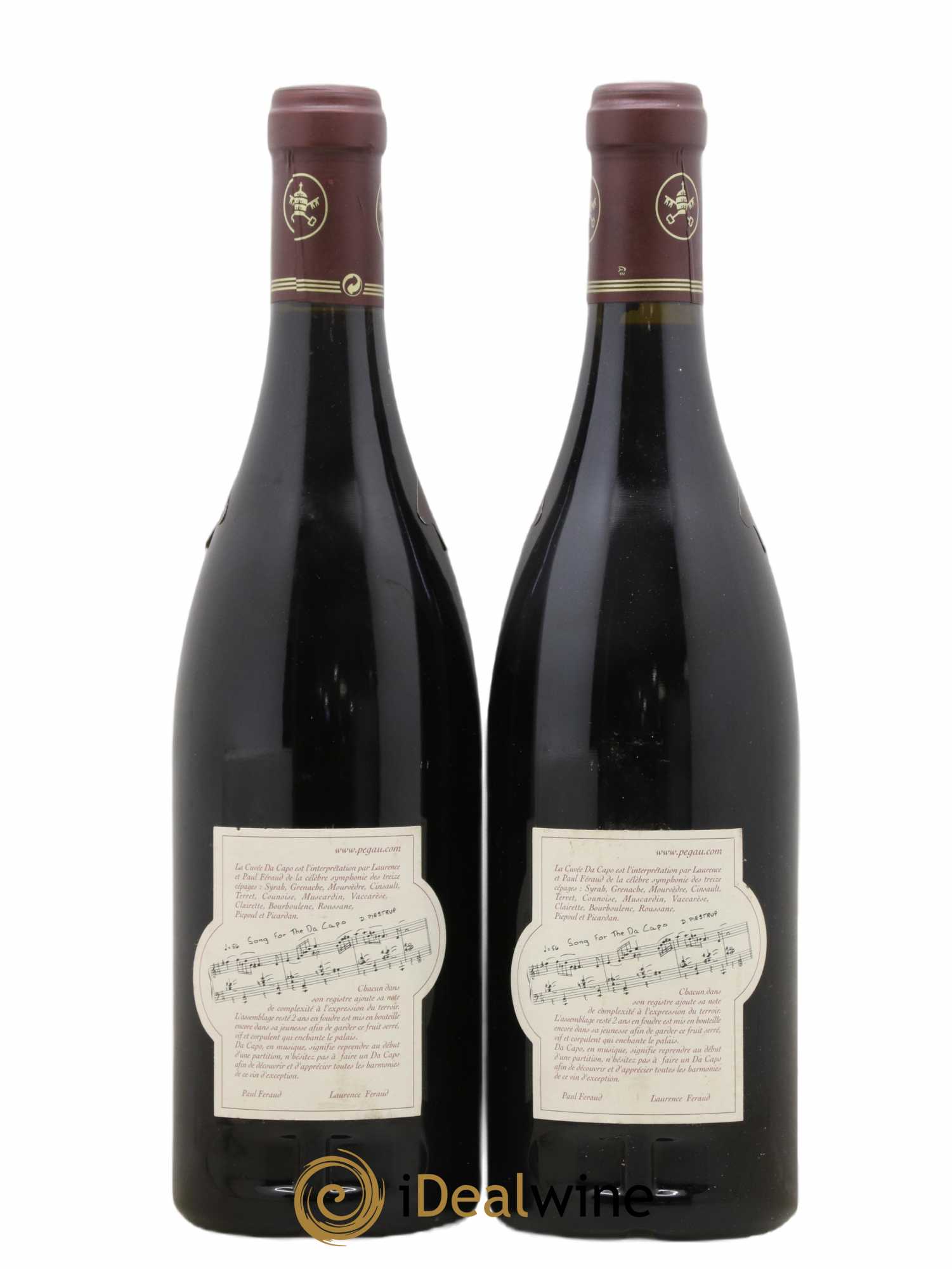 Châteauneuf-du-Pape Domaine du Pégau Cuvée Da Capo Paul et Laurence Féraud 2000 - Lot de 2 bouteilles - 1