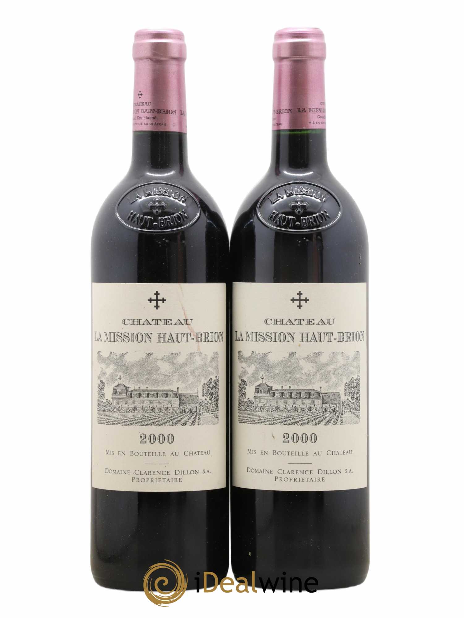 Château la Mission Haut-Brion Cru Classé de Graves 2000 - Lot de 2 bouteilles - 0