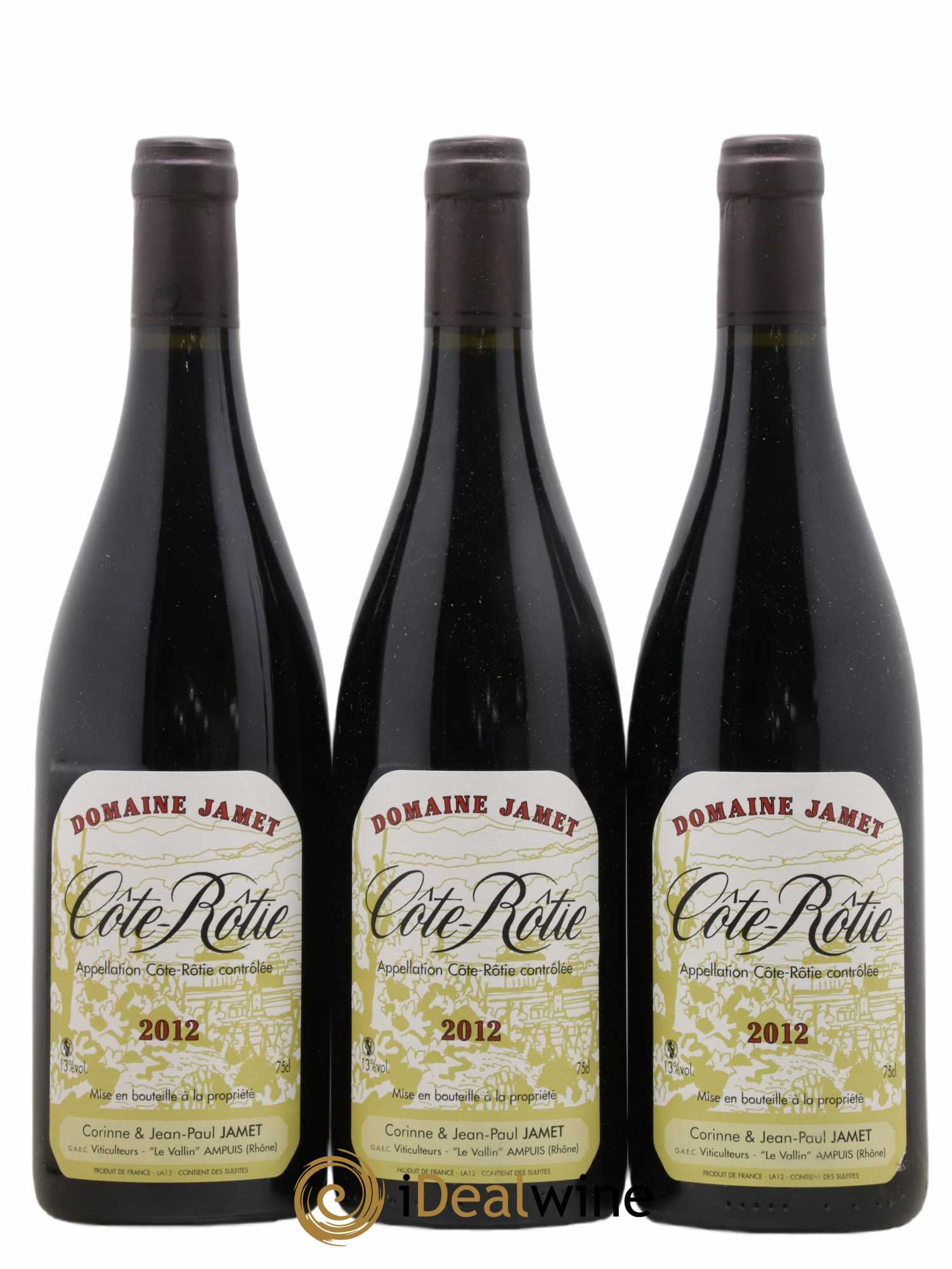 Côte-Rôtie Jamet (Domaine) 2012 - Lot de 3 bouteilles - 0