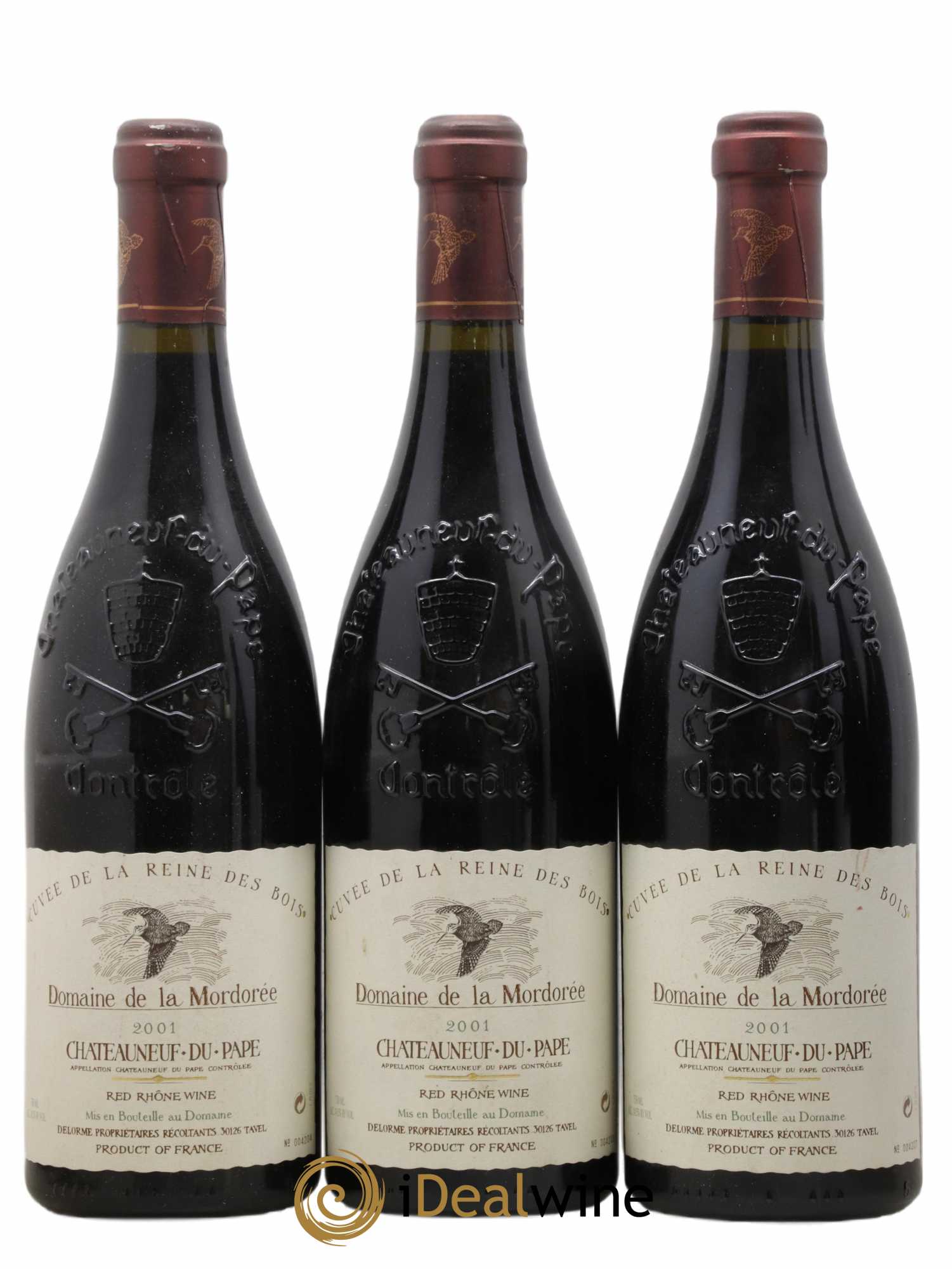 Châteauneuf-du-Pape Domaine de La Mordorée (Domaine de) 2001 - Lot de 6 bouteilles - 1