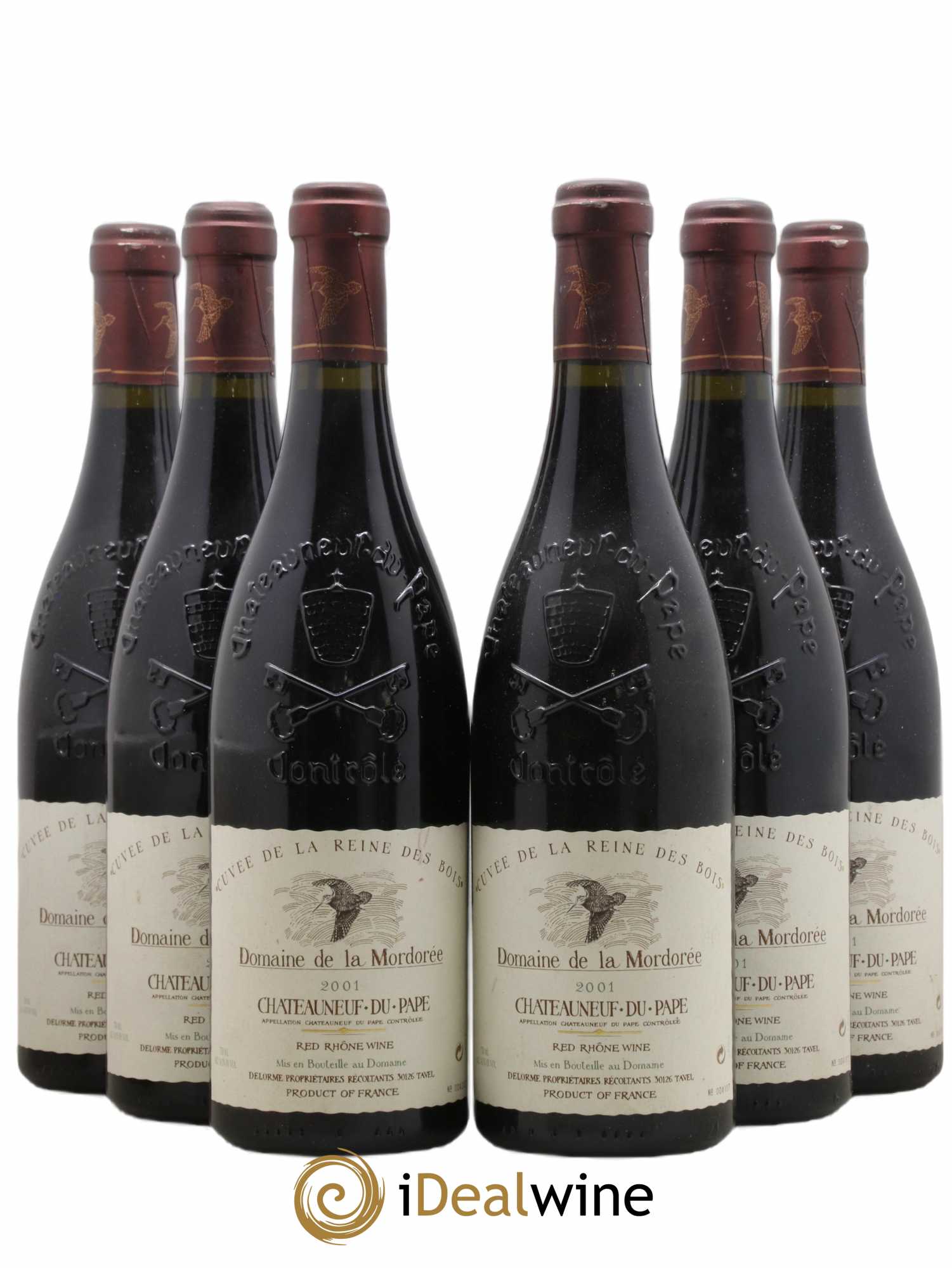 Châteauneuf-du-Pape Domaine de La Mordorée (Domaine de) 2001 - Lot de 6 bouteilles - 0