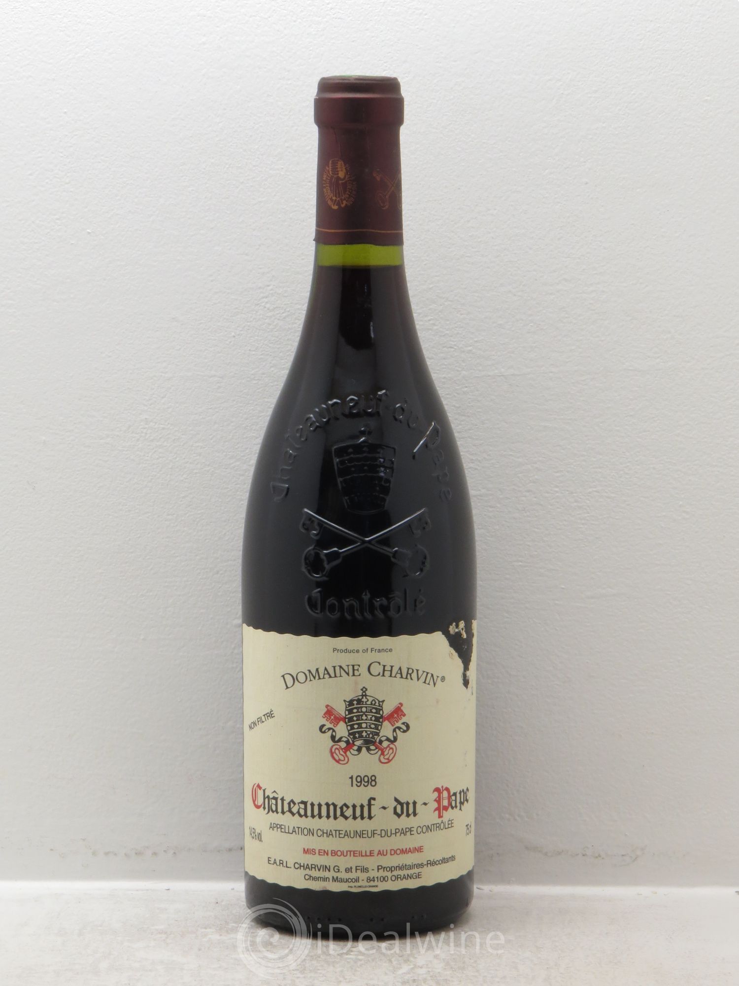 Châteauneuf-du-Pape Charvin (Domaine) 1998 - Lot de 1 bouteille - 0