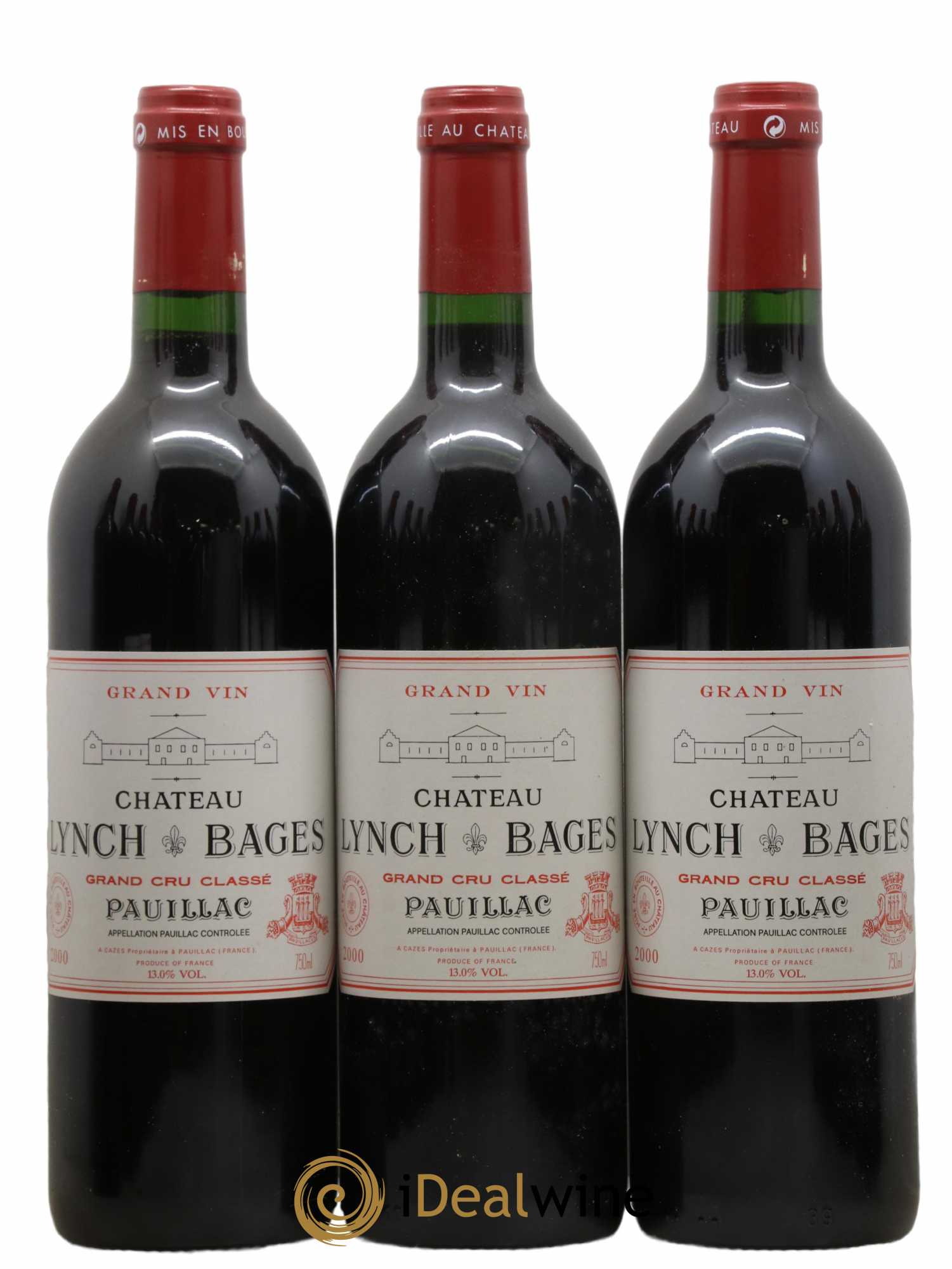 Château Lynch Bages 5ème Grand Cru Classé 2000 - Lot de 12 bouteilles - 1