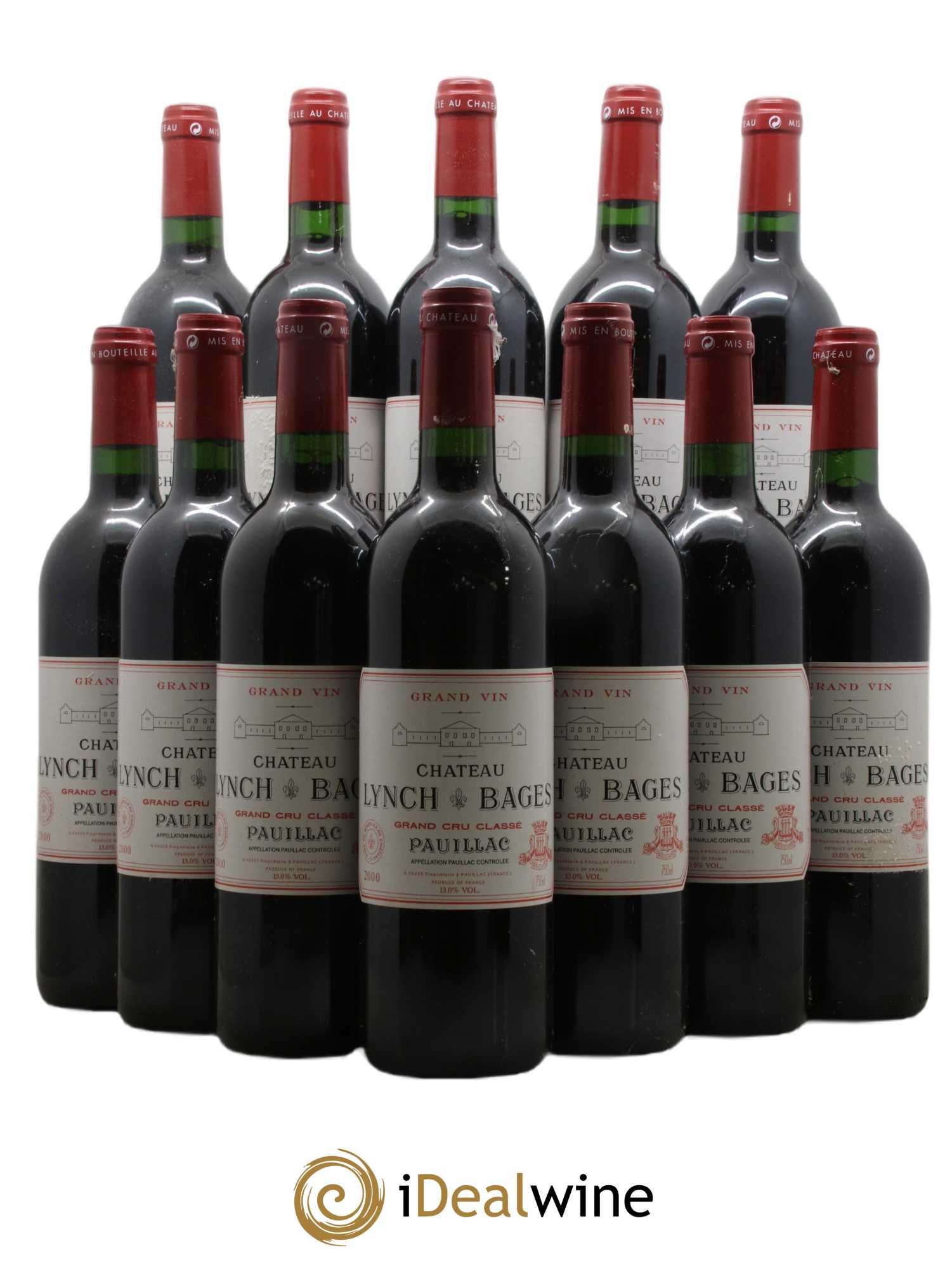Château Lynch Bages 5ème Grand Cru Classé 2000 - Lot de 12 bouteilles - 0