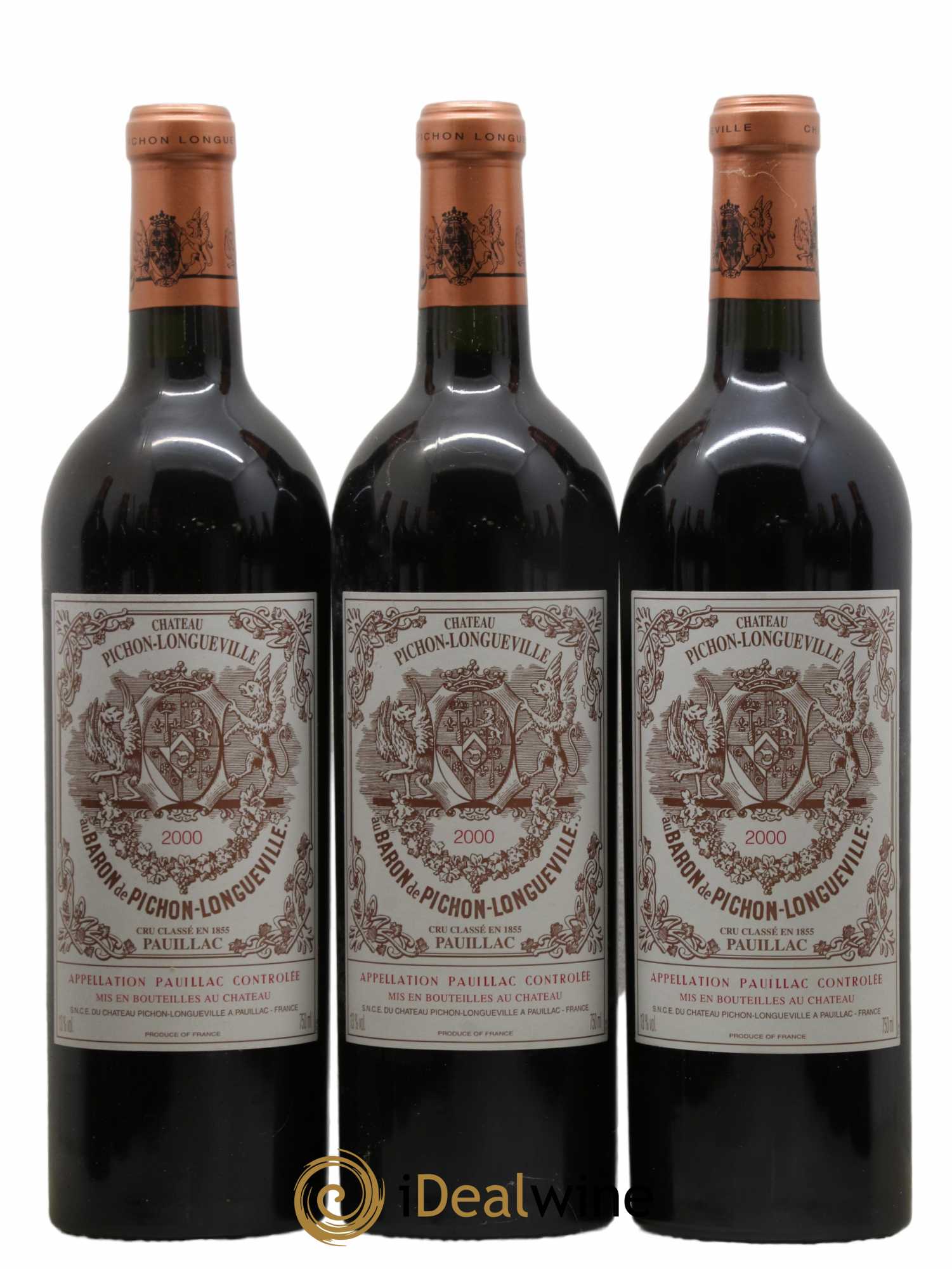 Pichon Longueville Baron 2ème Grand Cru Classé 2000 - Lot de 12 bouteilles - 1