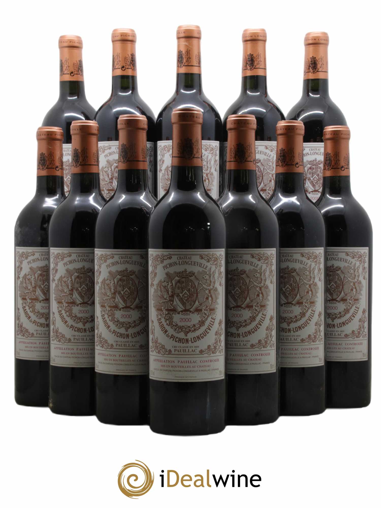 Pichon Longueville Baron 2ème Grand Cru Classé 2000 - Lot de 12 bouteilles - 0