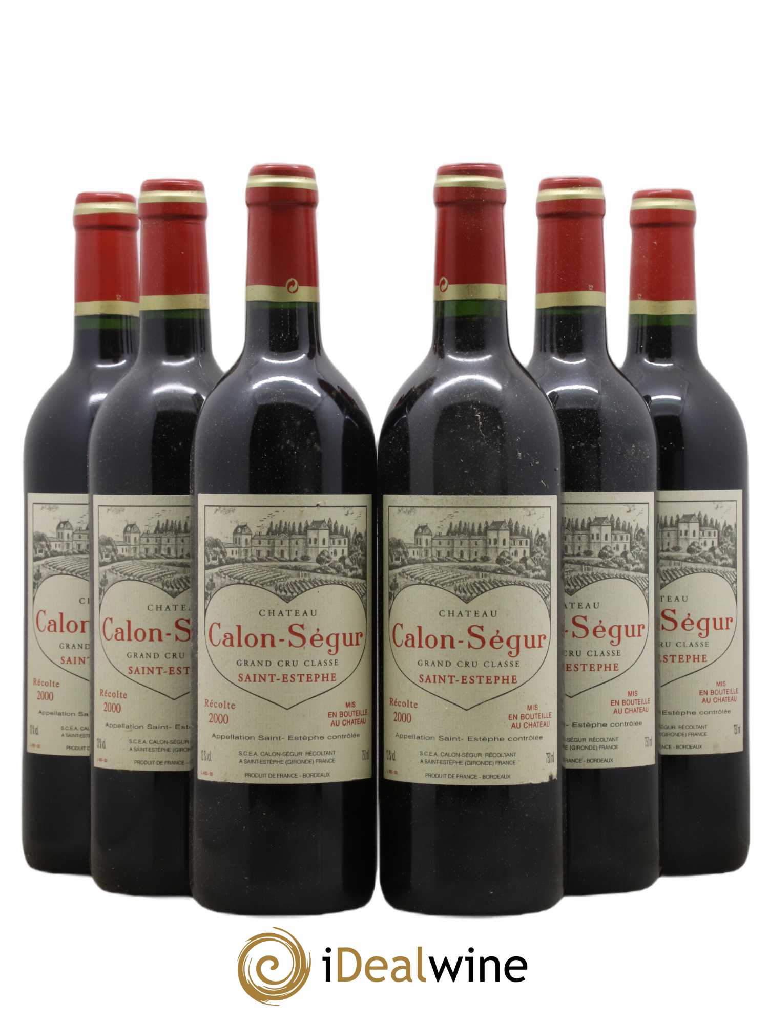 Château Calon Ségur 3ème Grand Cru Classé 2000 - Lot de 6 bouteilles - 0