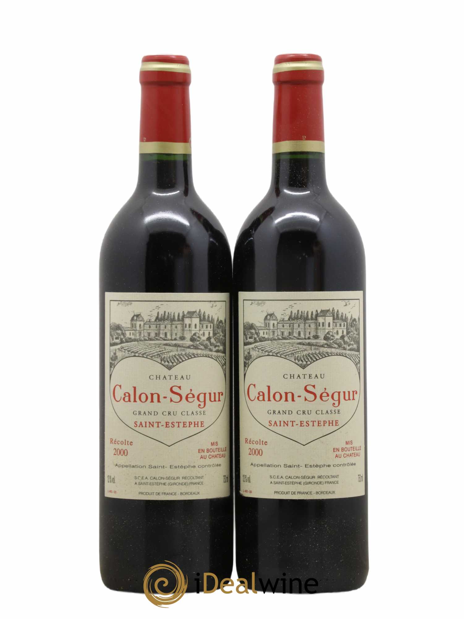 Château Calon Ségur 3ème Grand Cru Classé 2000 - Lot de 2 bouteilles - 0