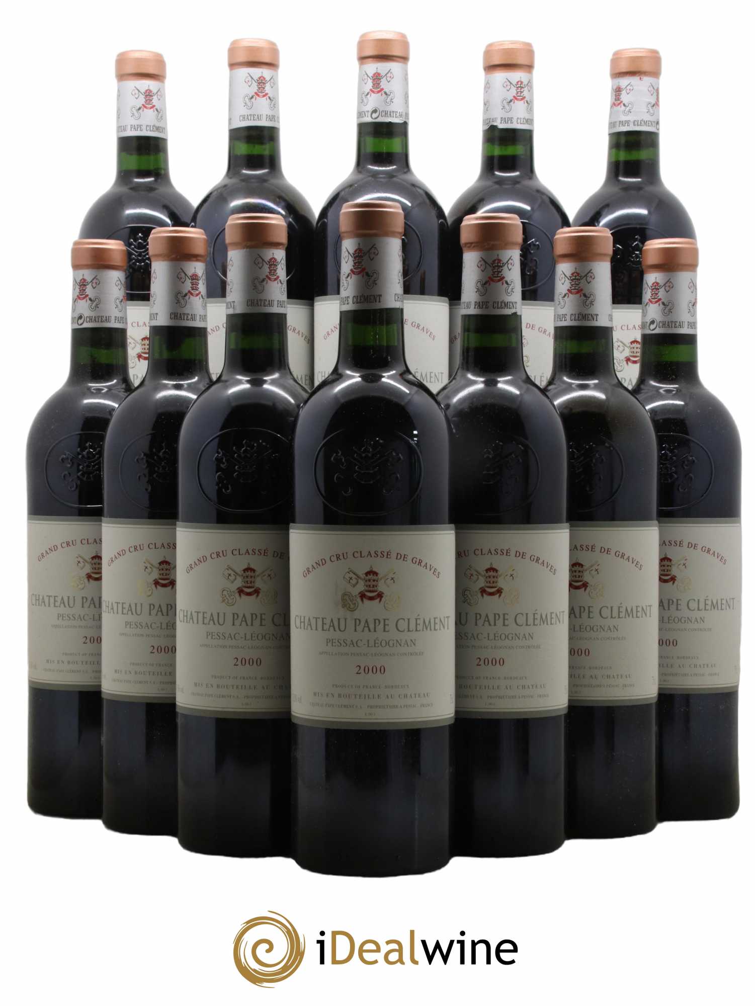 Château Pape Clément Cru Classé de Graves 2000 - Lot of 12 bottles - 0