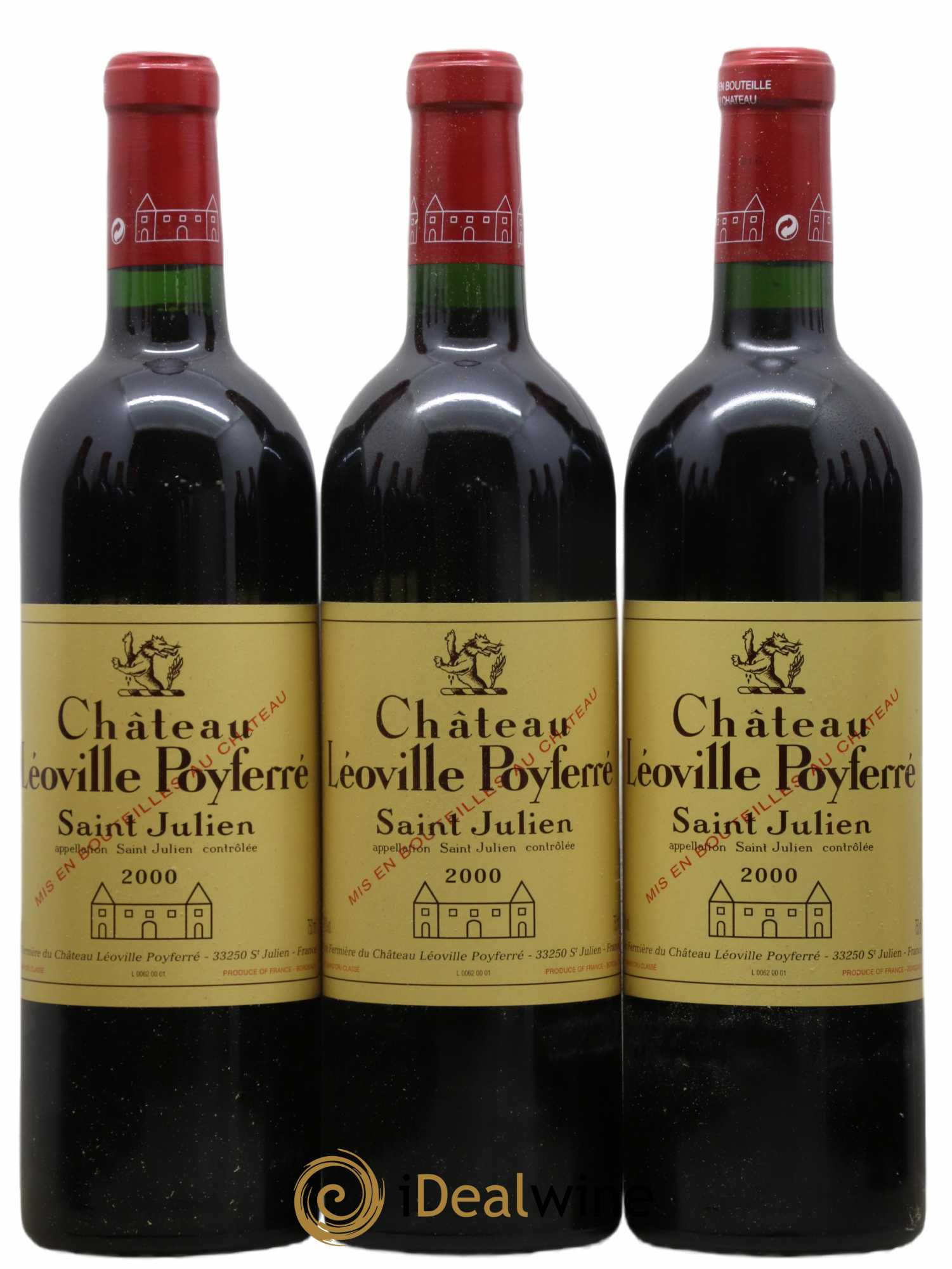 Château Léoville Poyferré 2ème Grand Cru Classé 2000 - Lot de 12 bouteilles - 1