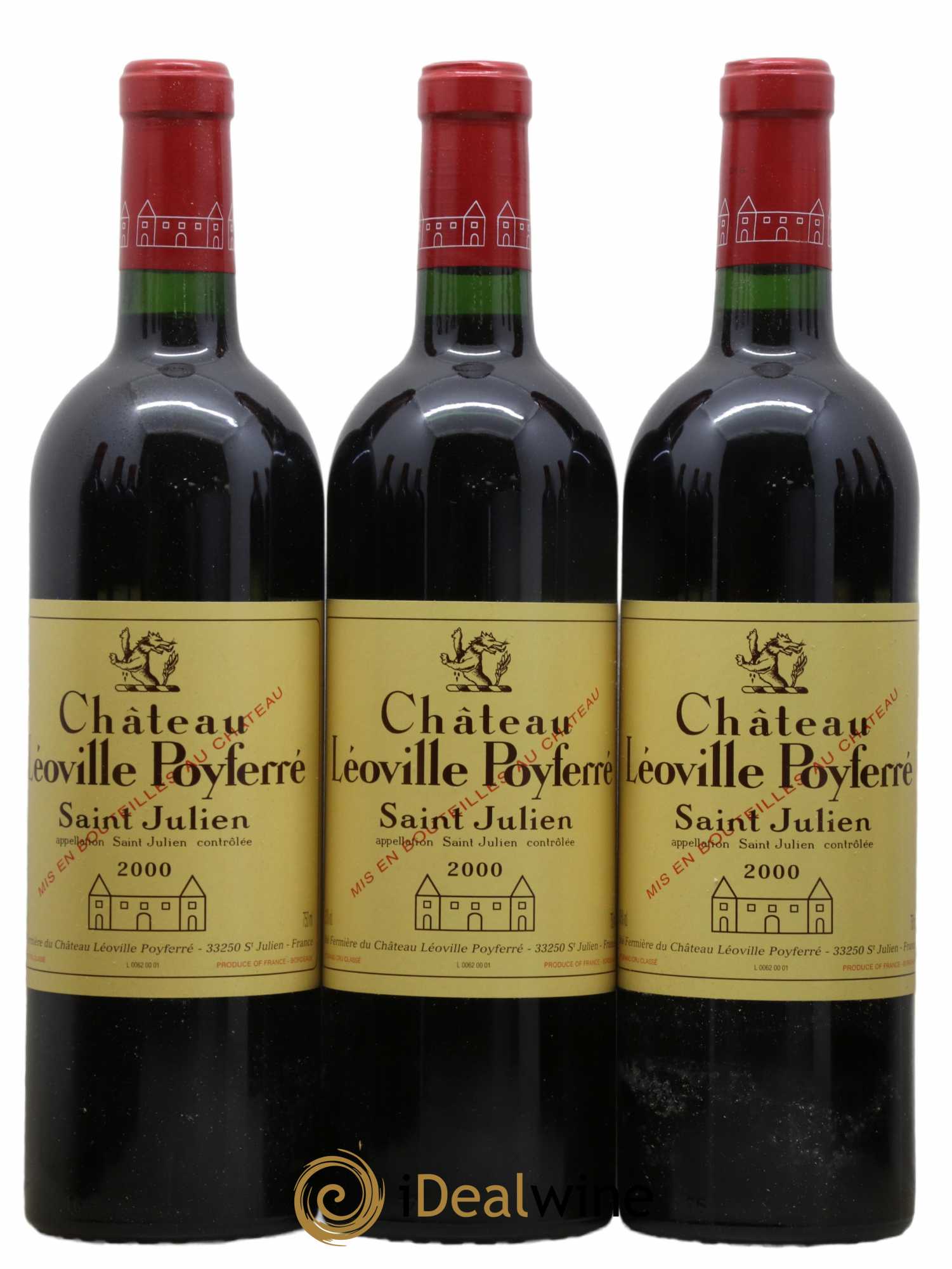Château Léoville Poyferré 2ème Grand Cru Classé 2000 - Lot de 12 bouteilles - 2