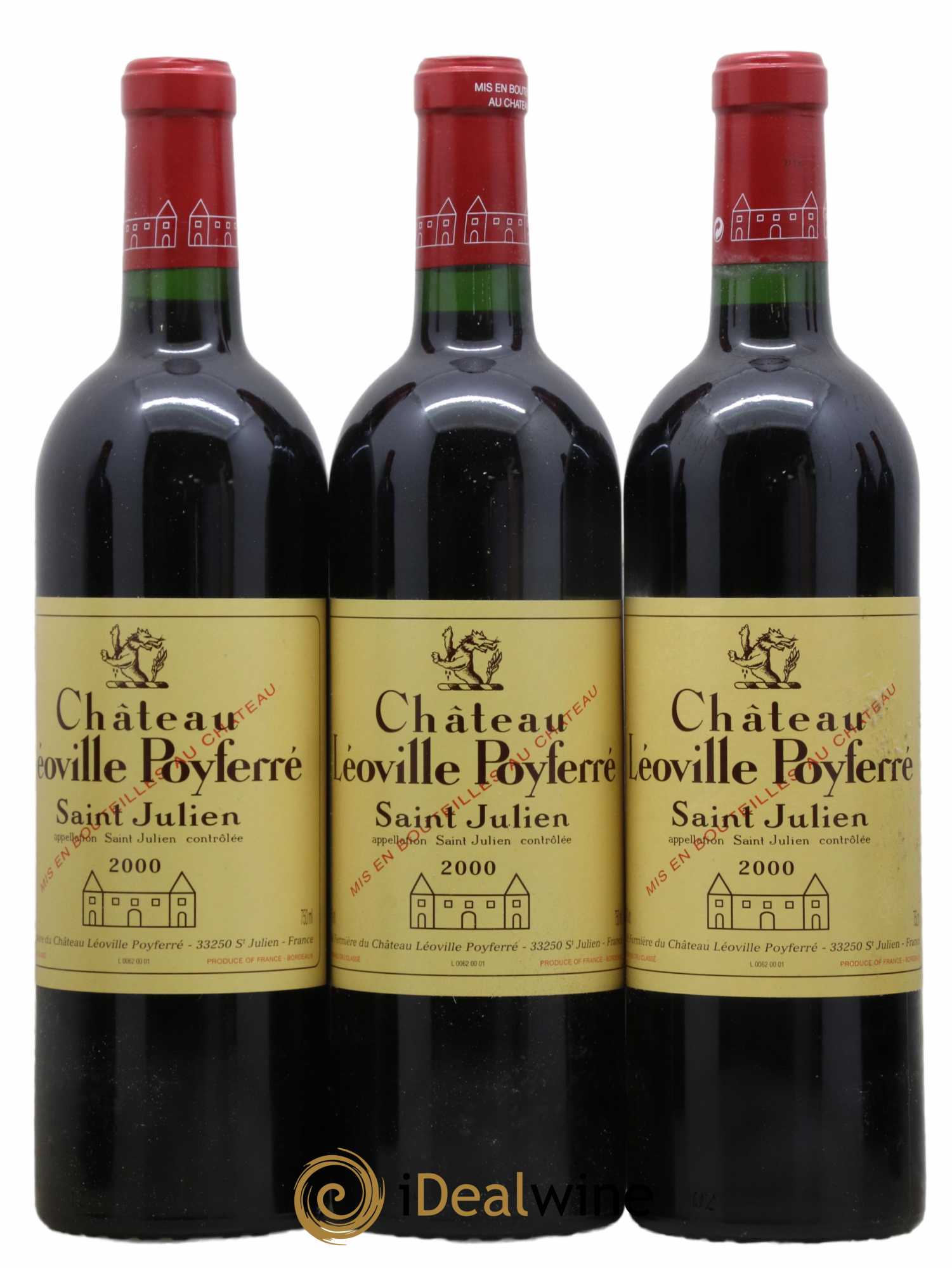 Château Léoville Poyferré 2ème Grand Cru Classé 2000 - Lot de 12 bouteilles - 3