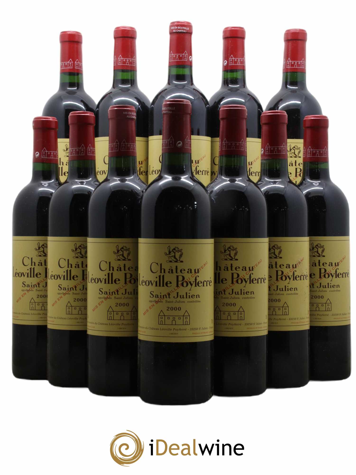 Château Léoville Poyferré 2ème Grand Cru Classé 2000 - Lot de 12 bouteilles - 0