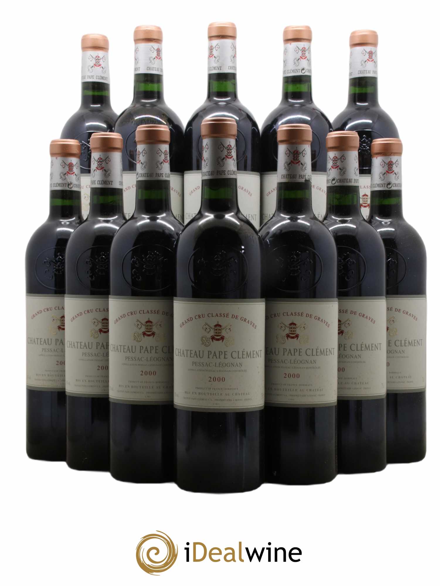 Château Pape Clément Cru Classé de Graves 2000 - Lot of 12 bottles - 0