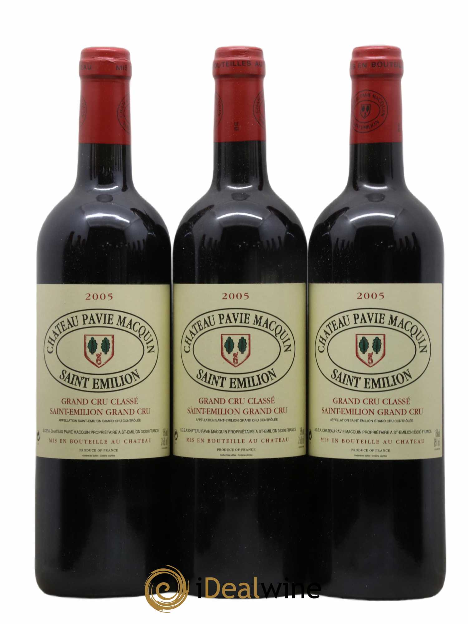 Château Pavie Macquin 1er Grand Cru Classé B 2005 - Lot de 12 bouteilles - 1