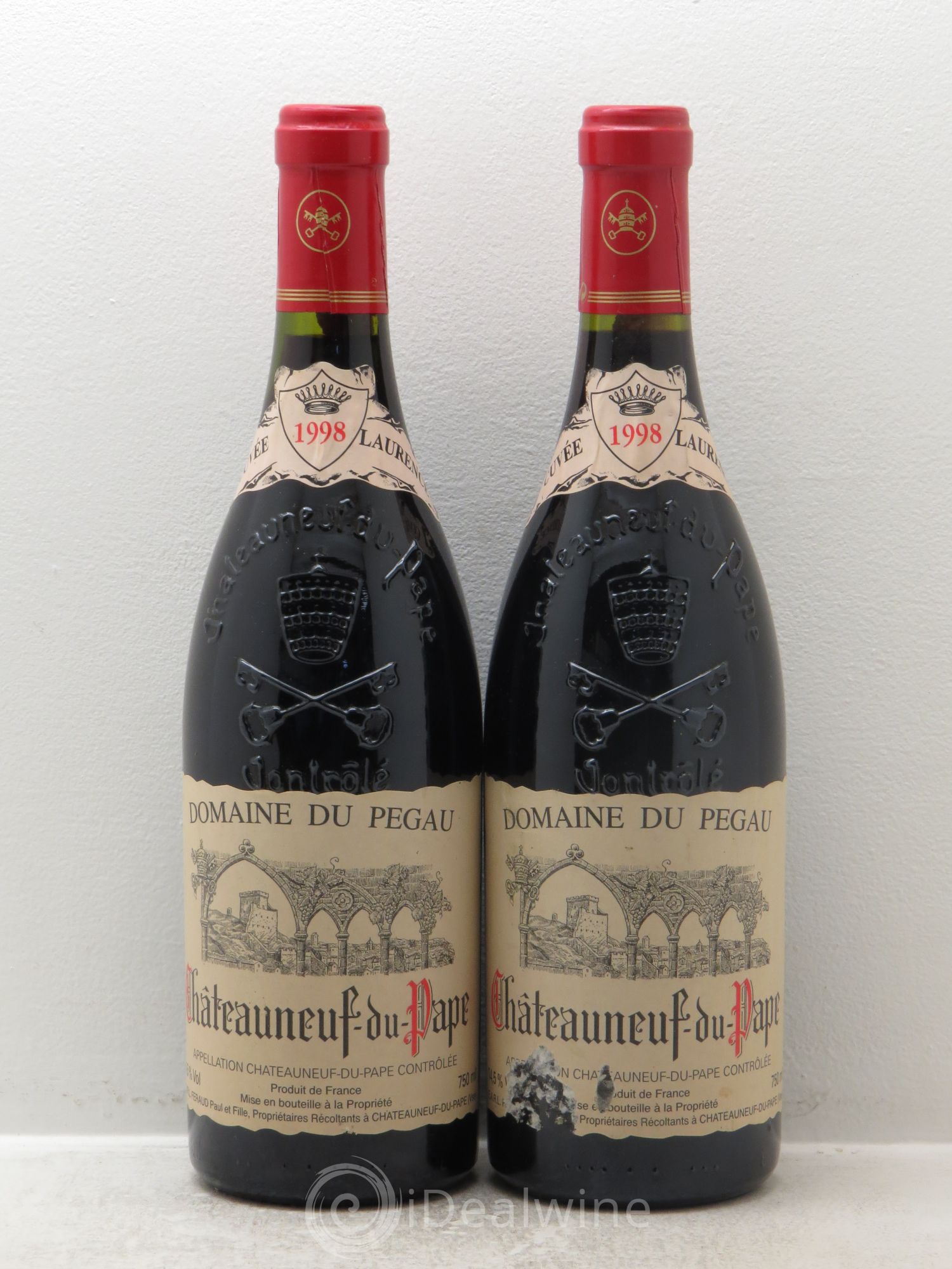 Châteauneuf-du-Pape Domaine du Pégau Cuvée Laurence Paul et Laurence Féraud 1998 - Lot de 2 bouteilles - 0