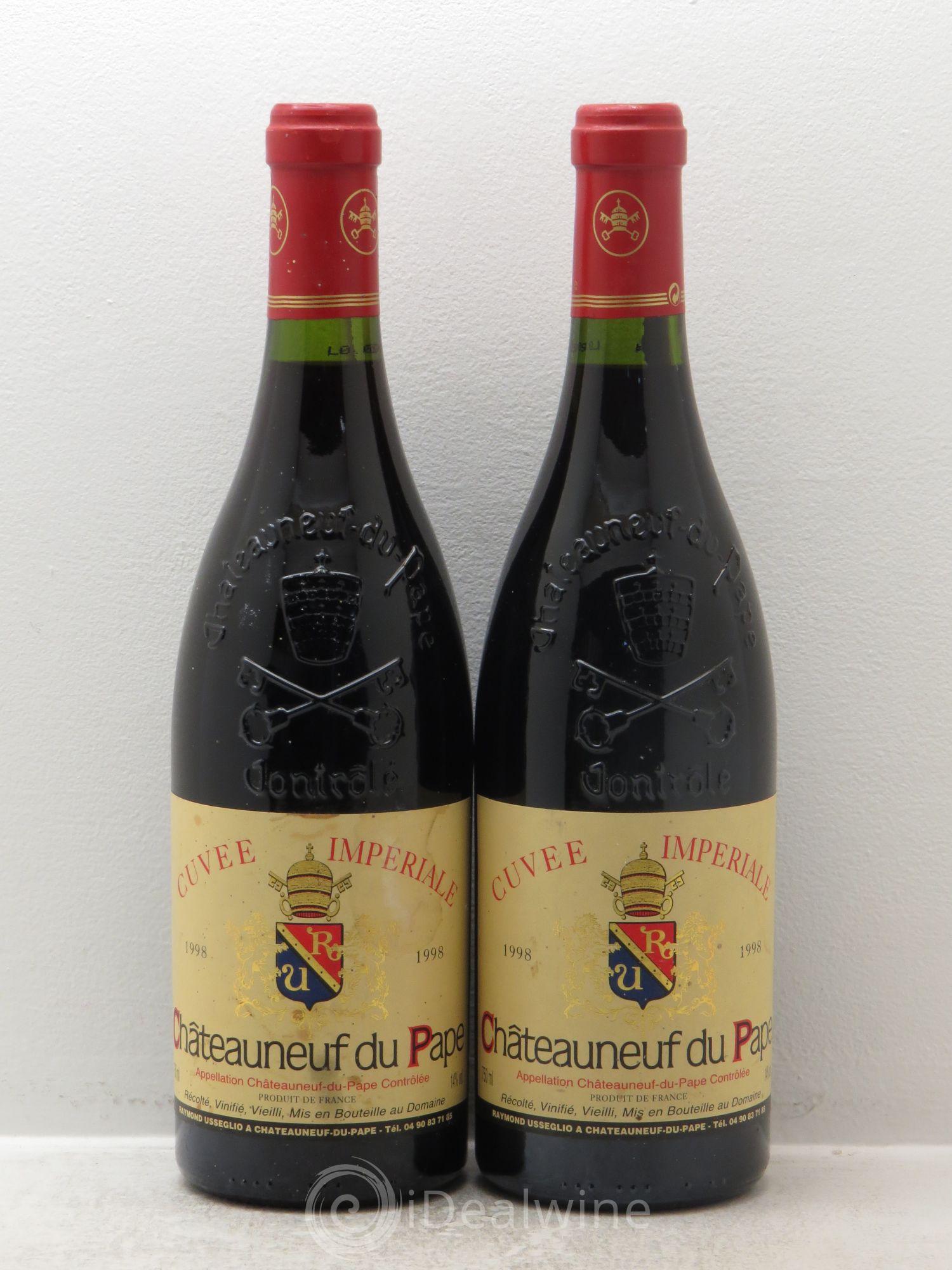 Châteauneuf-du-Pape Cuvée Impériale Raymond Usseglio & Fils (Domaine) 1998 - Lot de 2 bouteilles - 0