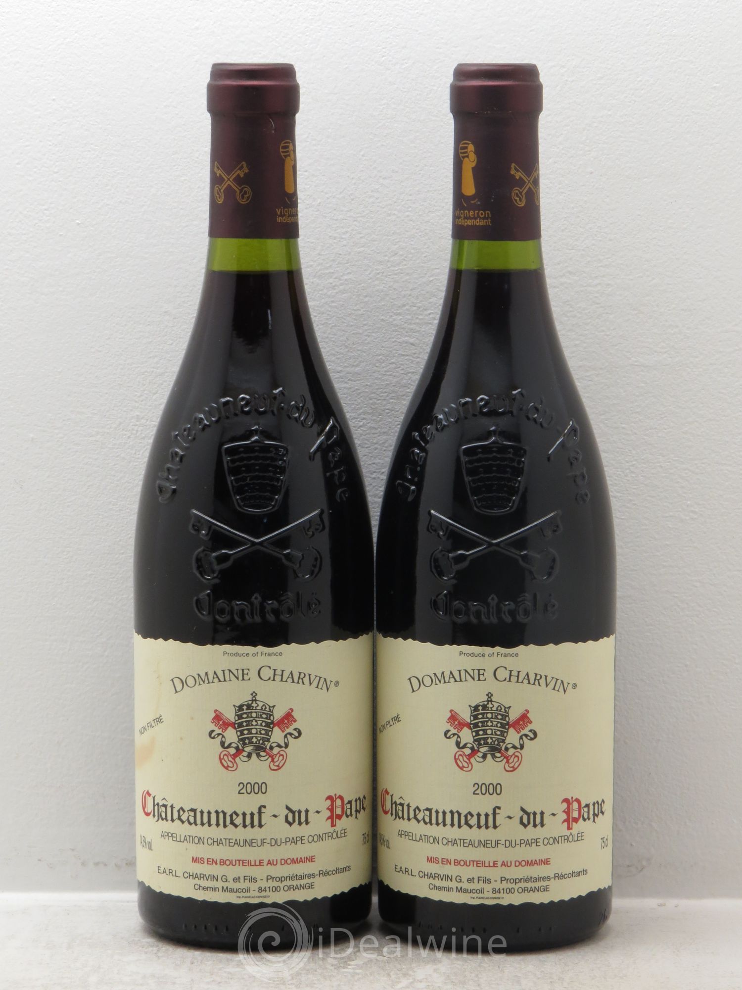 Châteauneuf-du-Pape Charvin (Domaine) 2000 - Lot de 2 bouteilles - 0