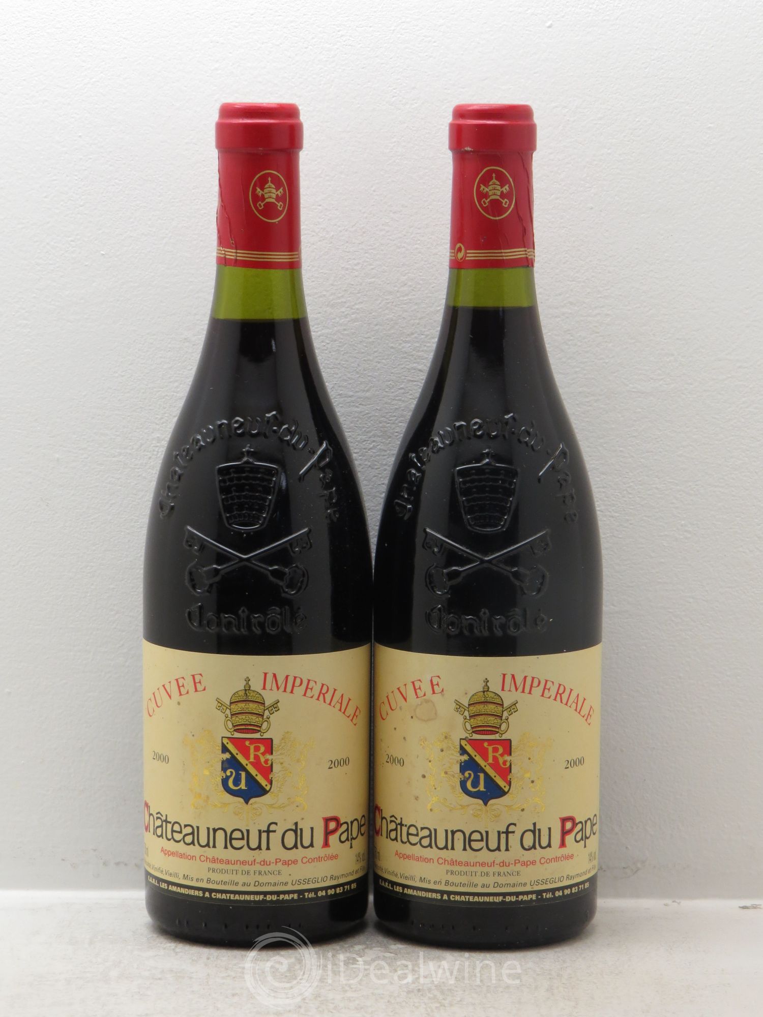 Châteauneuf-du-Pape Cuvée Impériale Raymond Usseglio & Fils (Domaine) 2000 - Lot de 2 bouteilles - 0