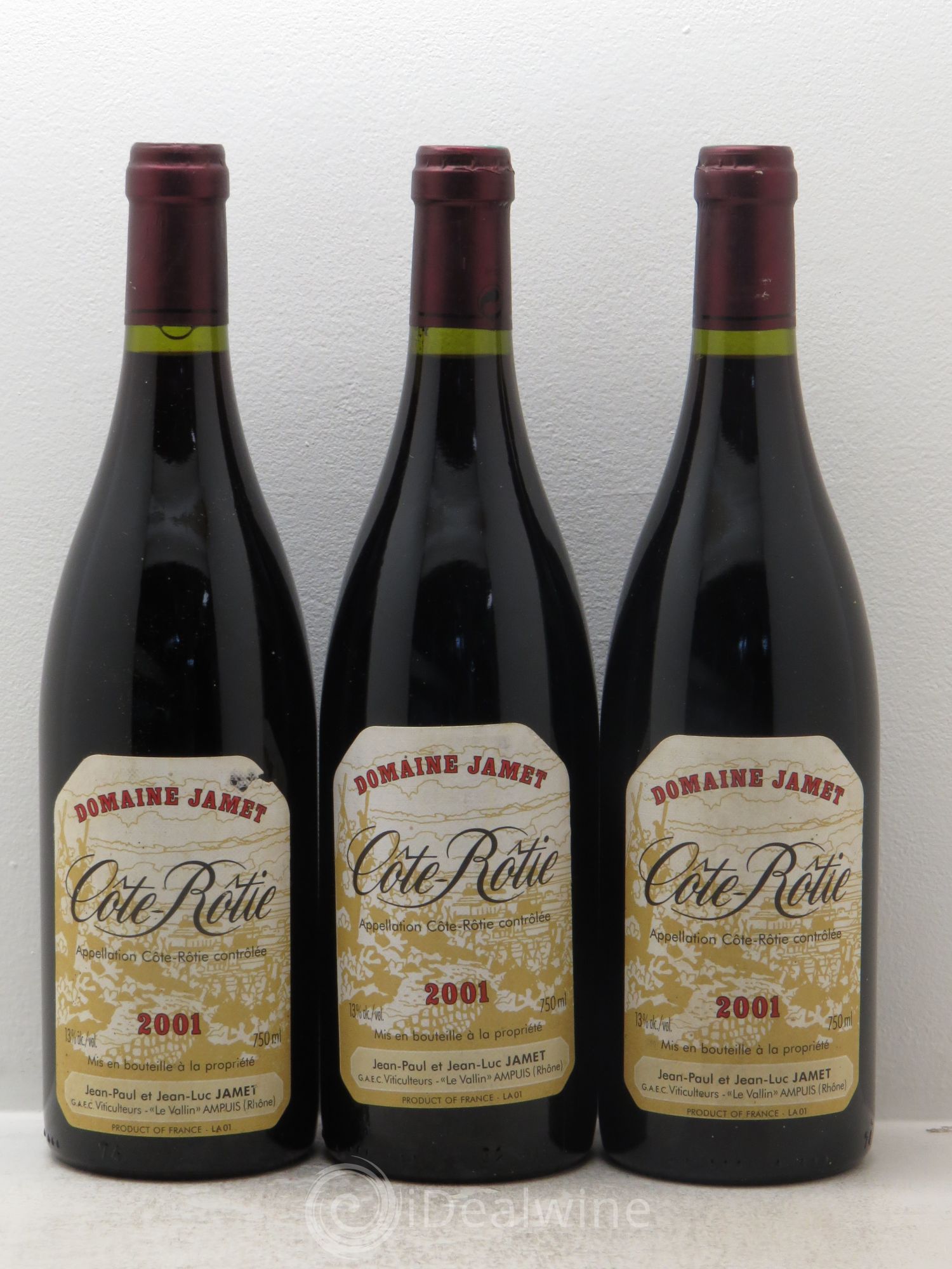 Côte-Rôtie Jamet (Domaine) 2001 - Lot de 3 bouteilles - 0
