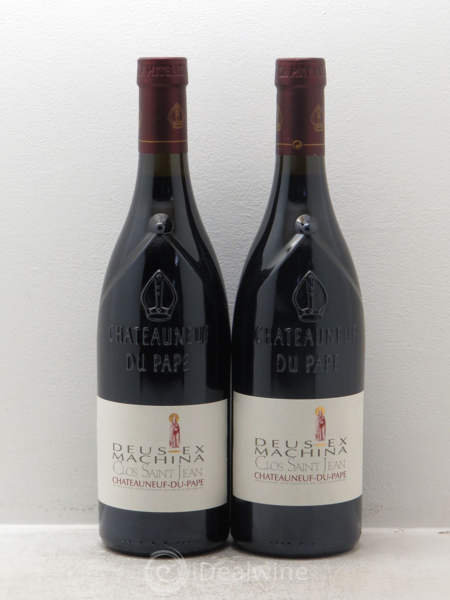 Châteauneuf-du-Pape Clos Saint-Jean Deus Ex Machina Pascal et Vincent Maurel 2004 - Lot de 2 bouteilles - 0