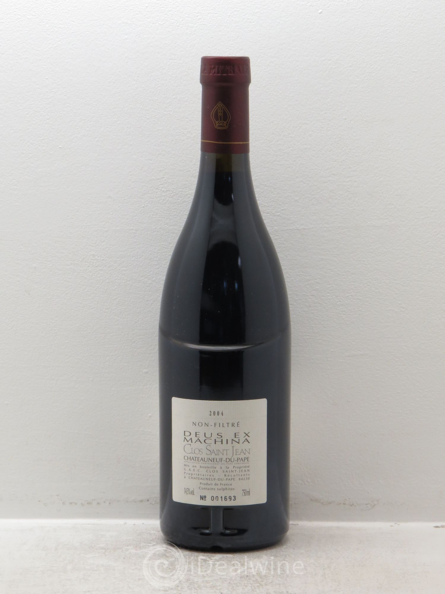 Châteauneuf-du-Pape Clos Saint-Jean Deus Ex Machina Pascal et Vincent Maurel 2004 - Lot de 1 bouteille - 1