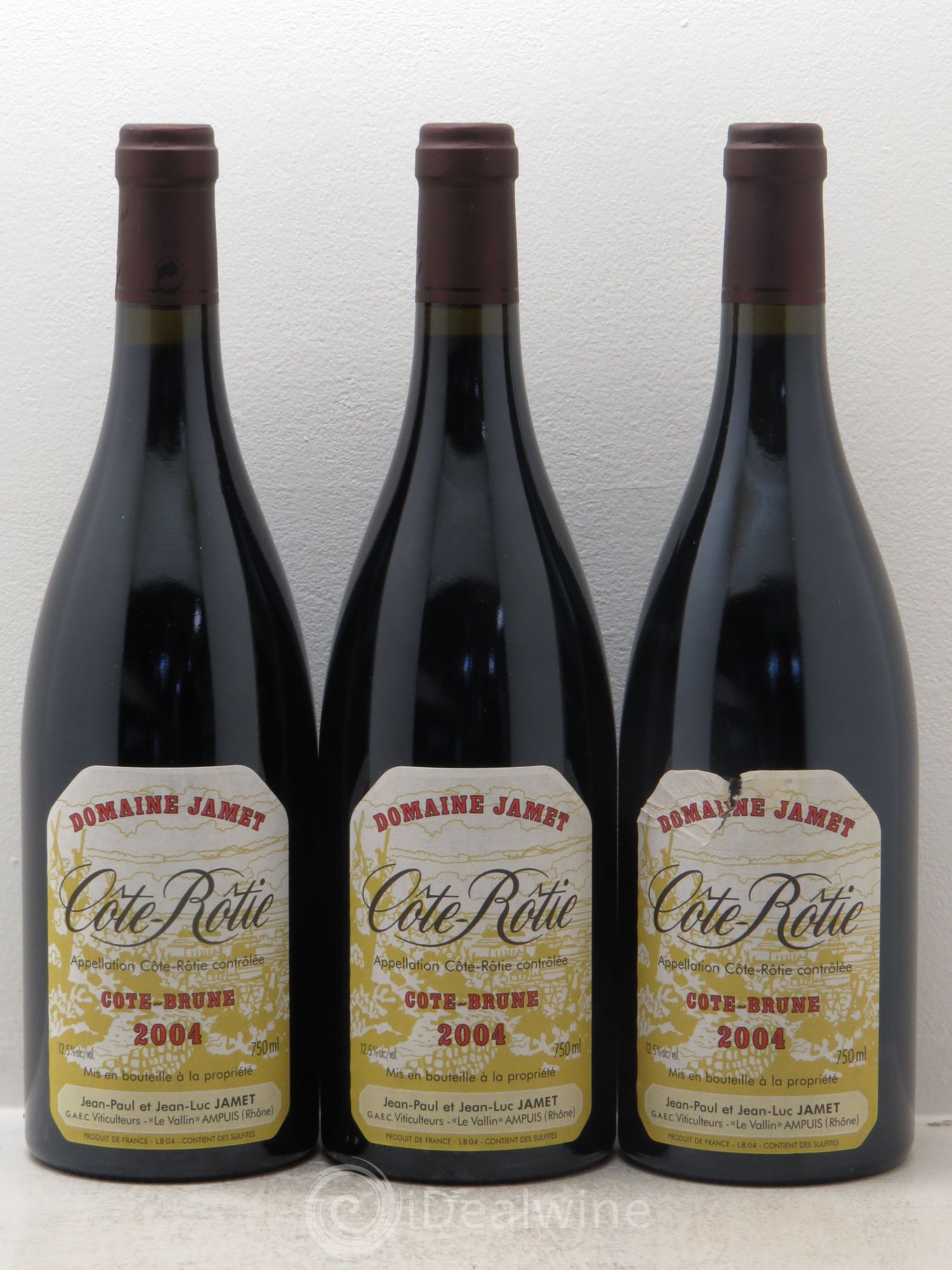 Côte-Rôtie Côte Brune Jamet (Domaine) 2004 - Lot de 3 bouteilles - 0