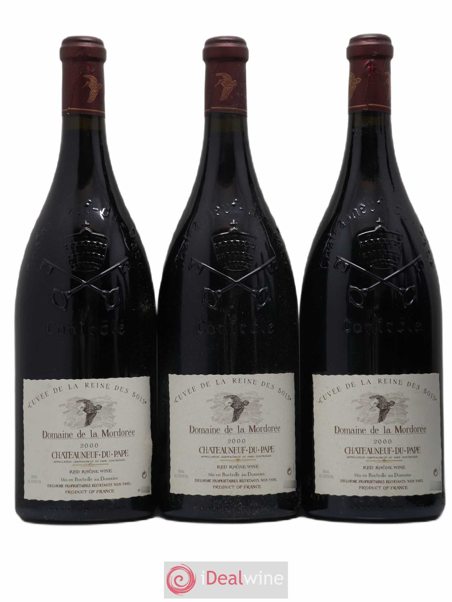 Châteauneuf-du-Pape  Cuvée de la Reine des Bois La Mordorée (Domaine de) 2000 - Lot de 6 magnums - 1