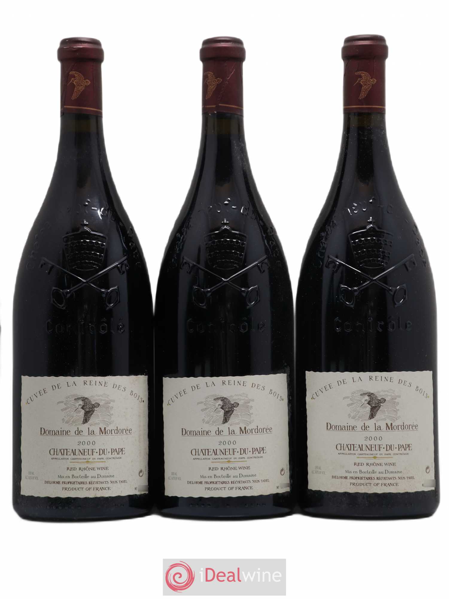 Châteauneuf-du-Pape  Cuvée de la Reine des Bois La Mordorée (Domaine de) 2000 - Lot de 6 magnums - 2