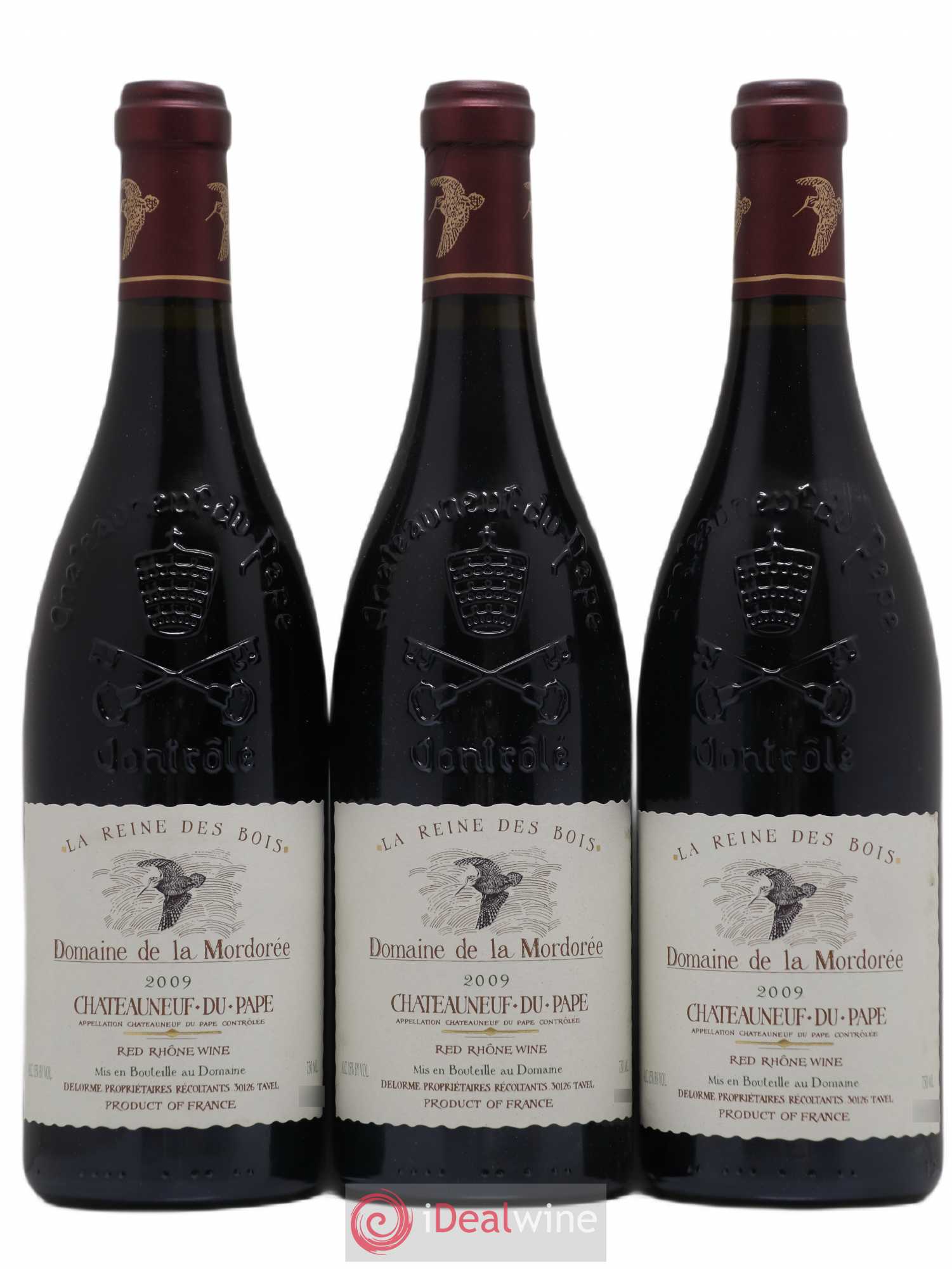 Châteauneuf-du-Pape Cuvée de la Reine des Bois La Mordorée (Domaine de) 2009 - Lot de 3 bouteilles - 0