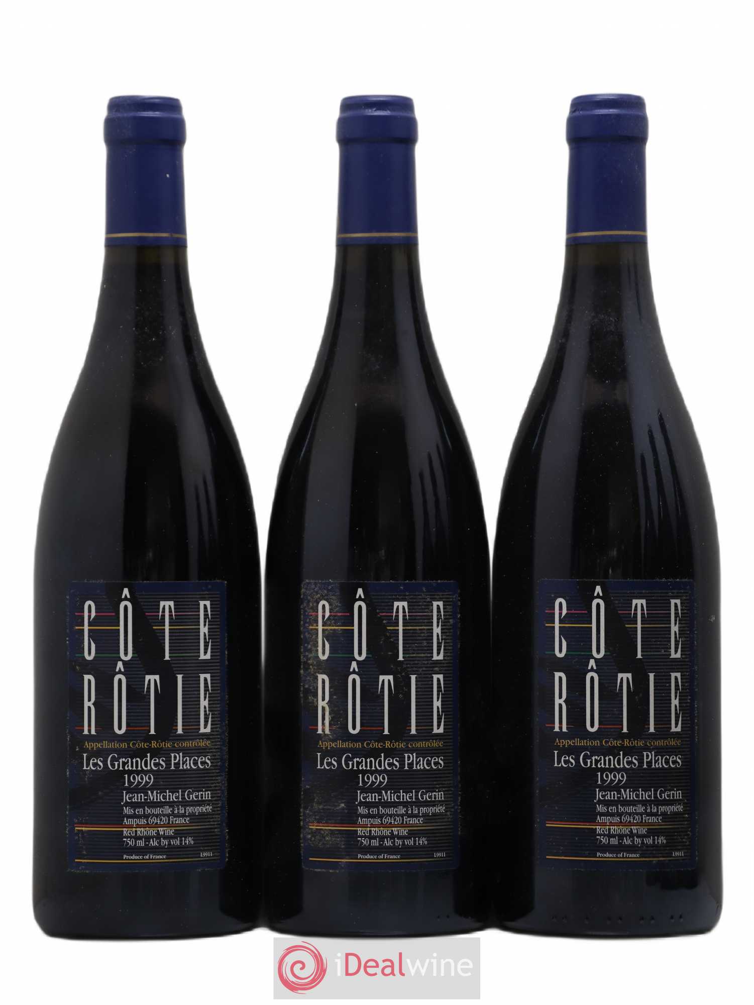Côte-Rôtie Les Grandes Places Jean-Michel Gerin 1999 - Lot de 6 bouteilles - 1