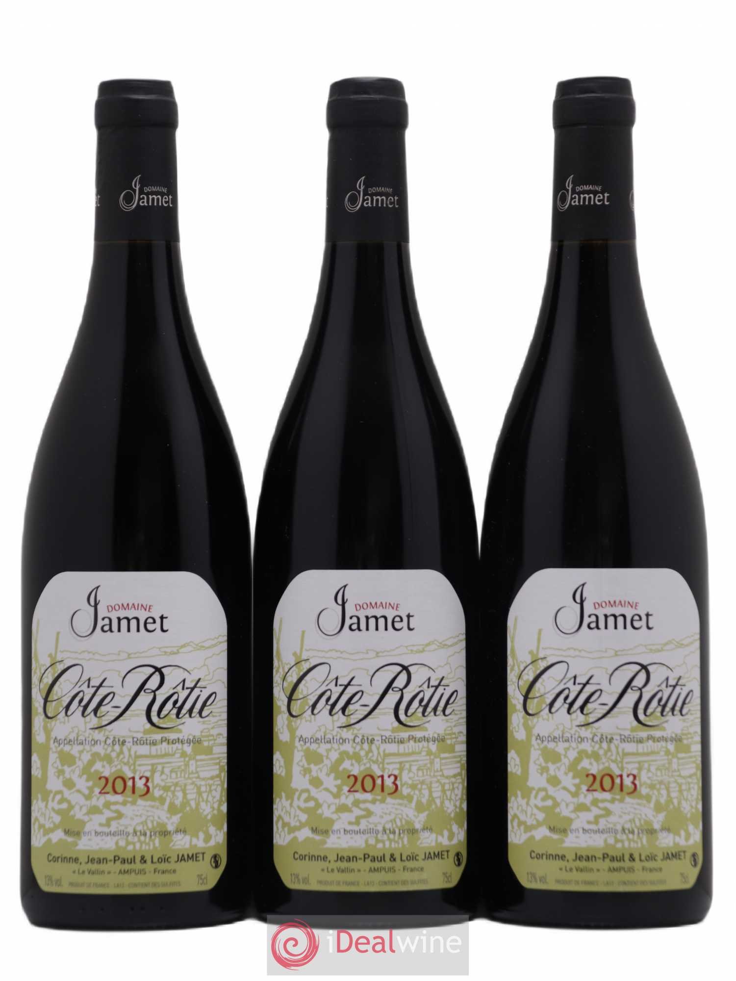 Côte-Rôtie Jamet (Domaine) 2013 - Lot de 3 bouteilles - 0
