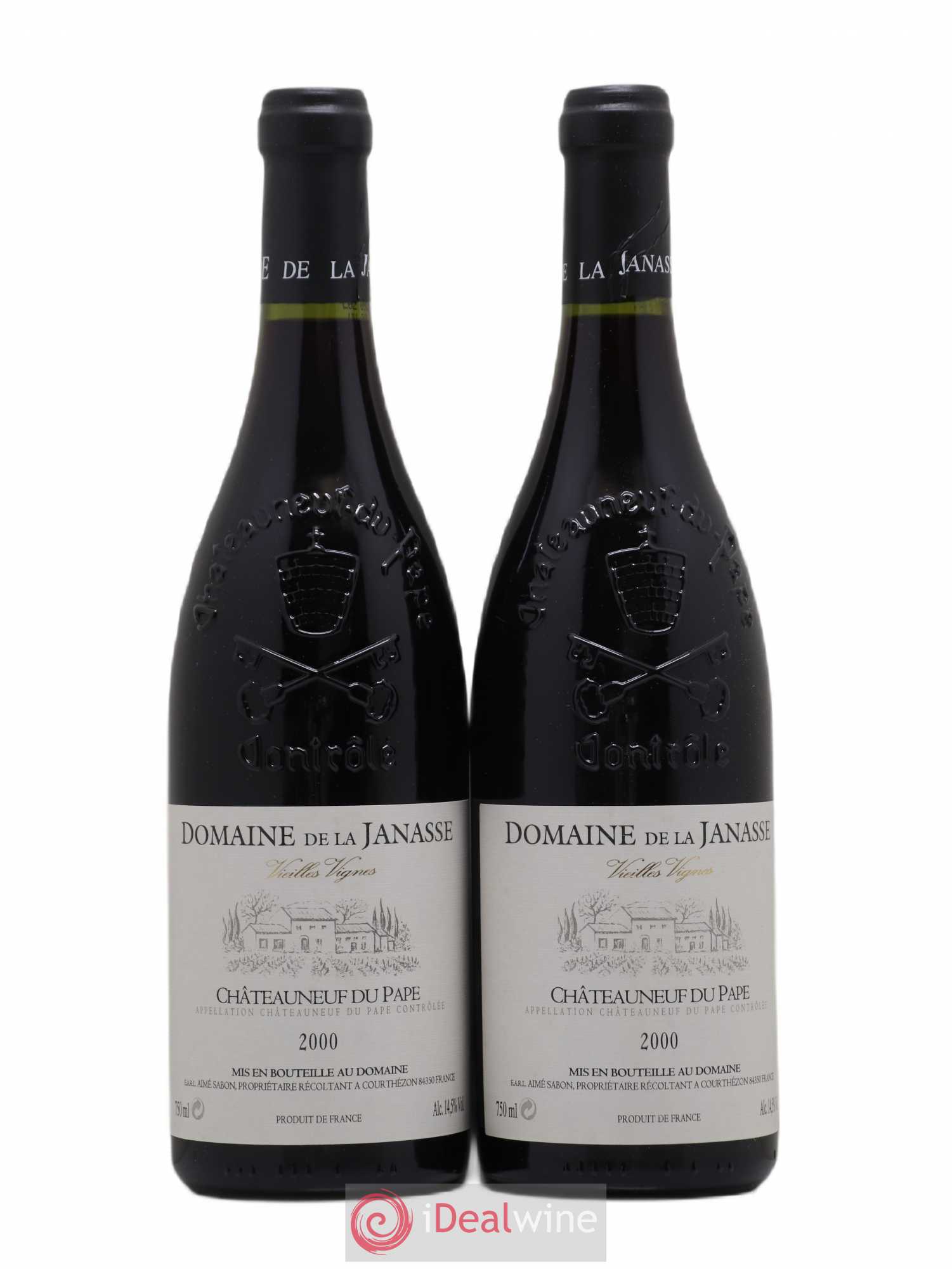 Châteauneuf-du-Pape Cuvée Vieilles Vignes La Janasse (Domaine de) 2000 - Lot de 2 bouteilles - 0