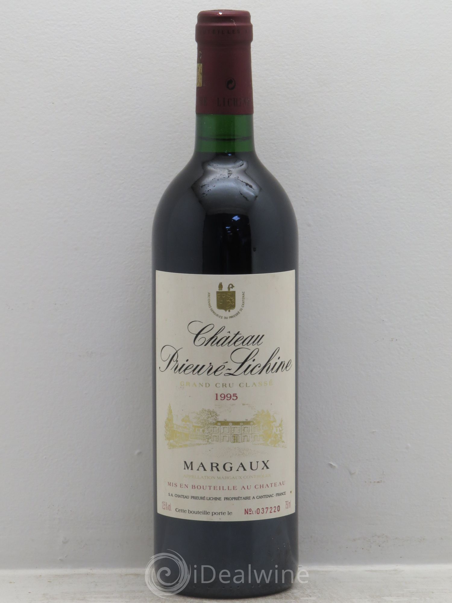 Château Prieuré Lichine 4ème Grand Cru Classé 1995 - Lot de 1 bouteille - 0