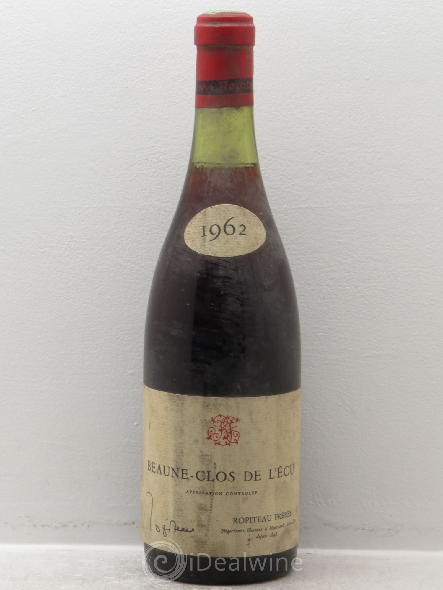 Beaune Clos de l'Ecu -Domaine Ropiteau 1962 - Lot de 1 bouteille - 0