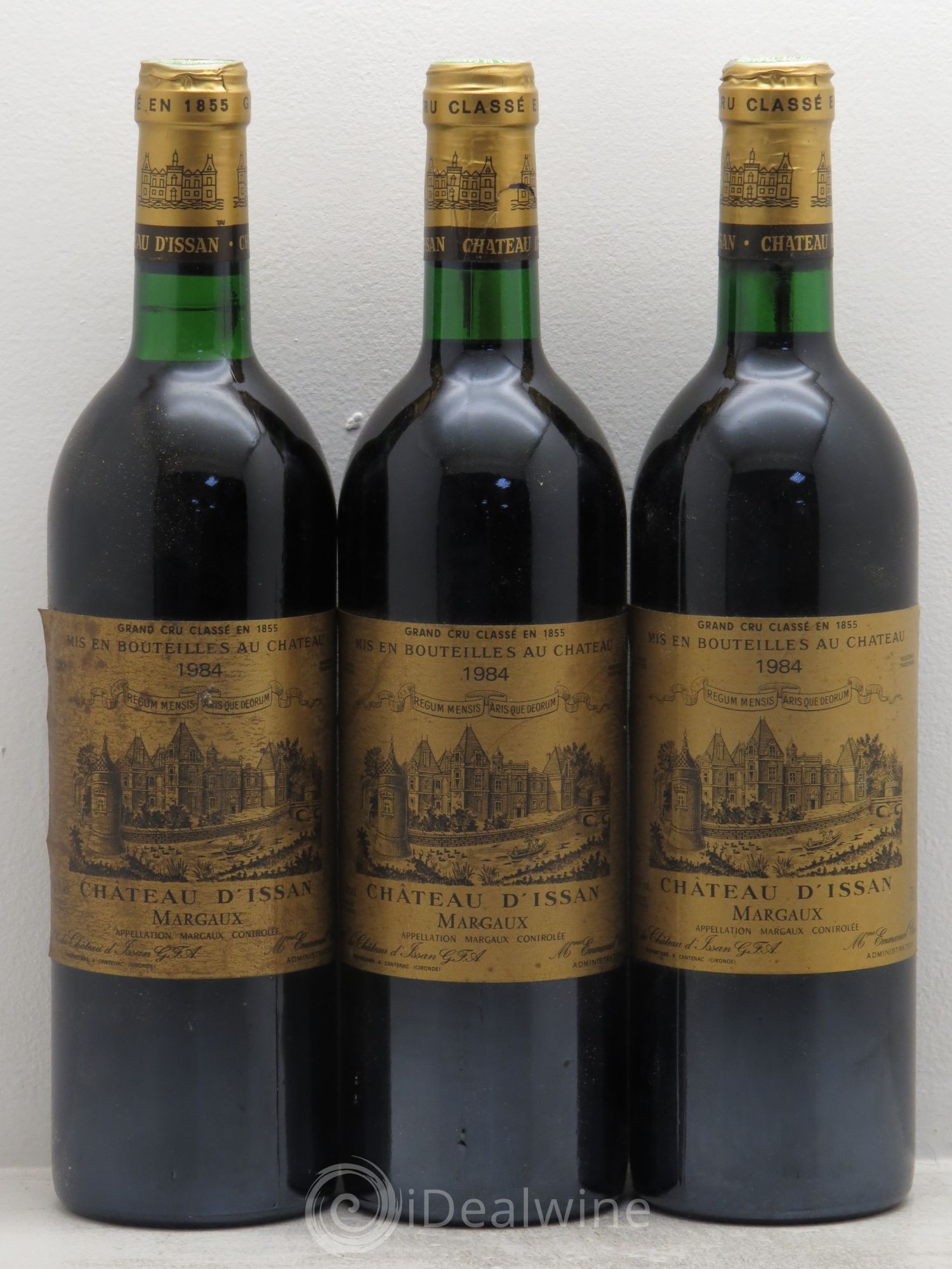 Château d'Issan 3ème Grand Cru Classé 1984 - Lot de 3 bouteilles - 0
