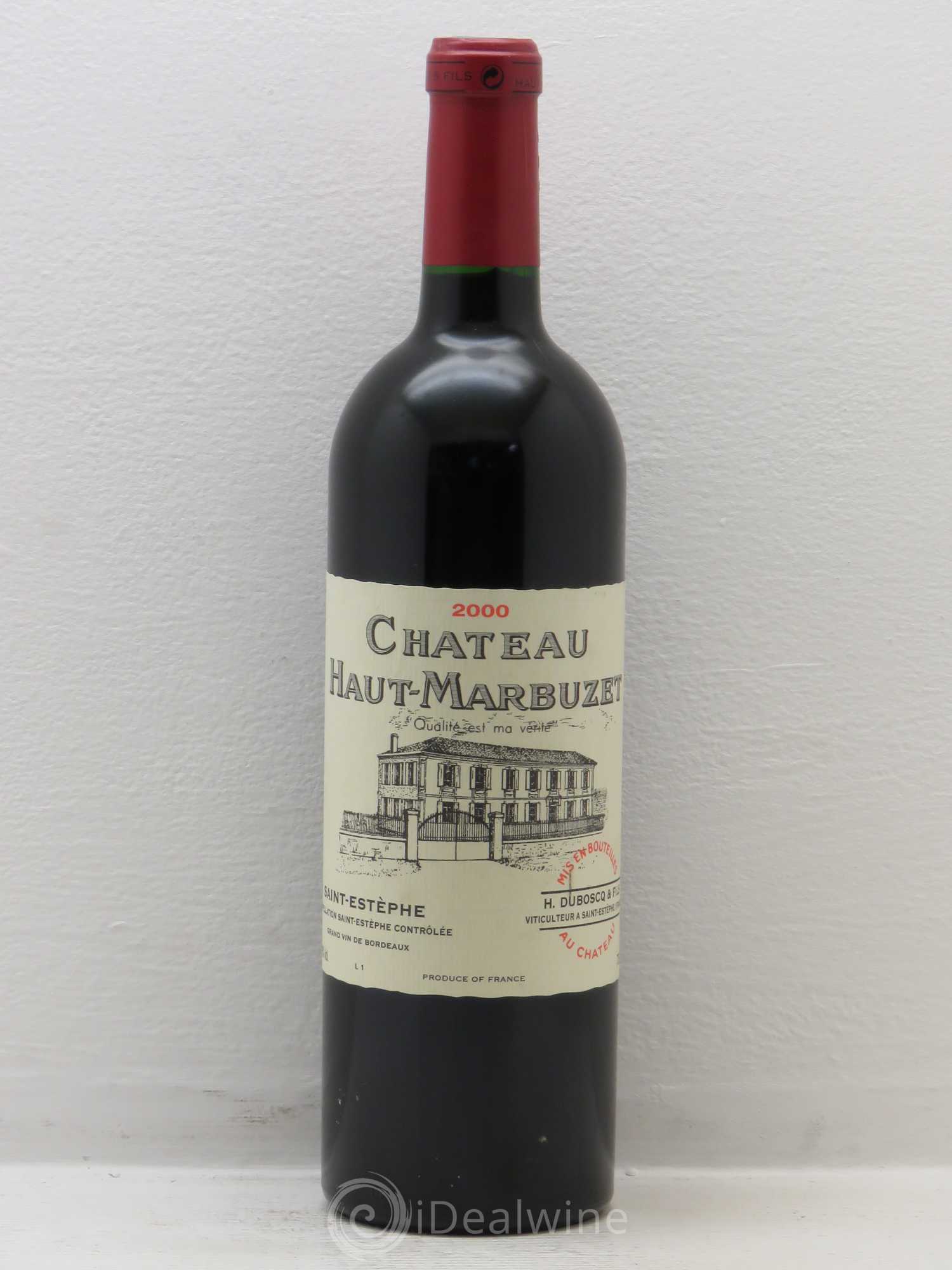 Château Haut Marbuzet 2000 - Lot de 1 bouteille - 0