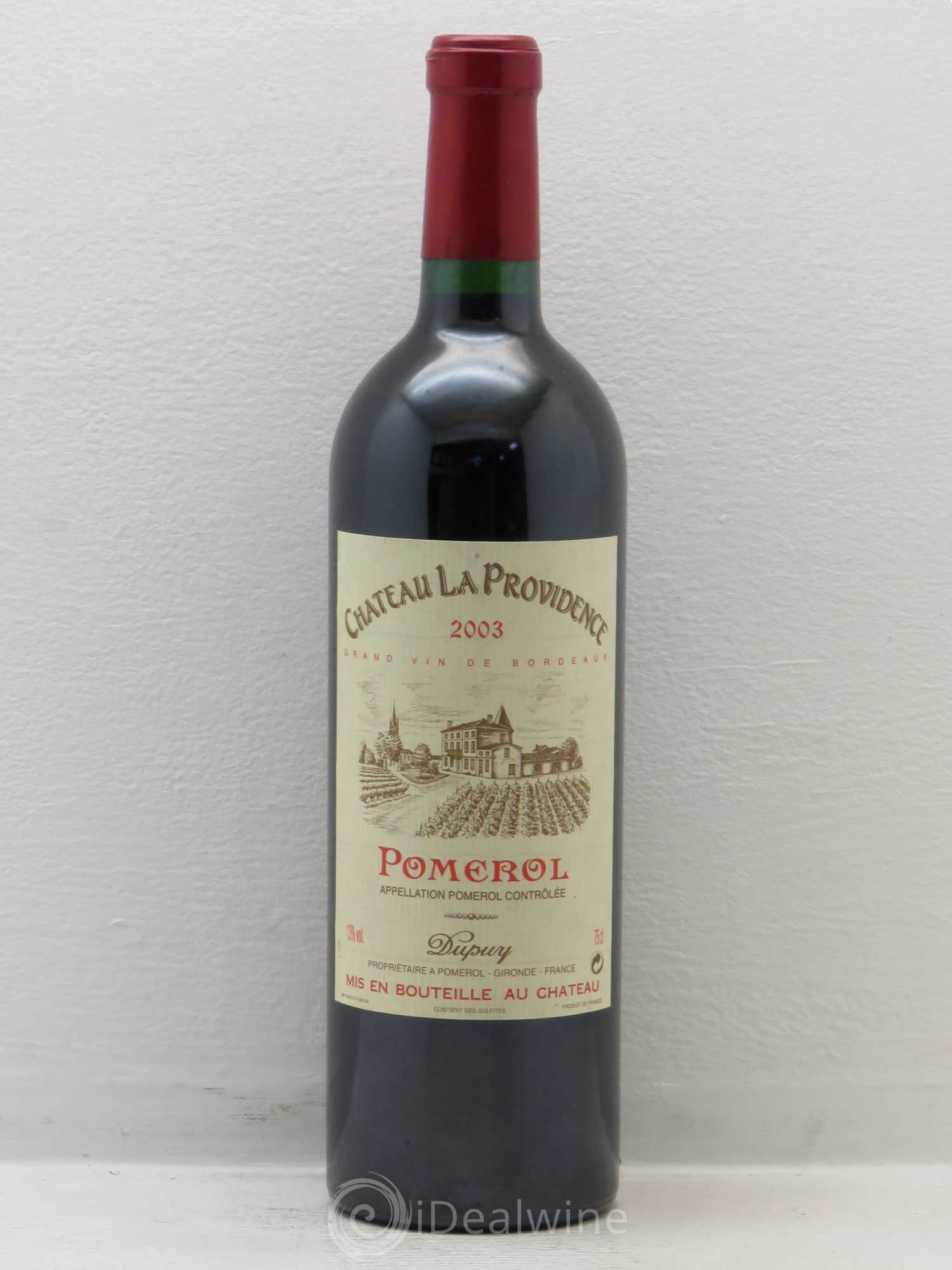 Château Providence (La Providence) 2003 - Lot de 1 bouteille - 0