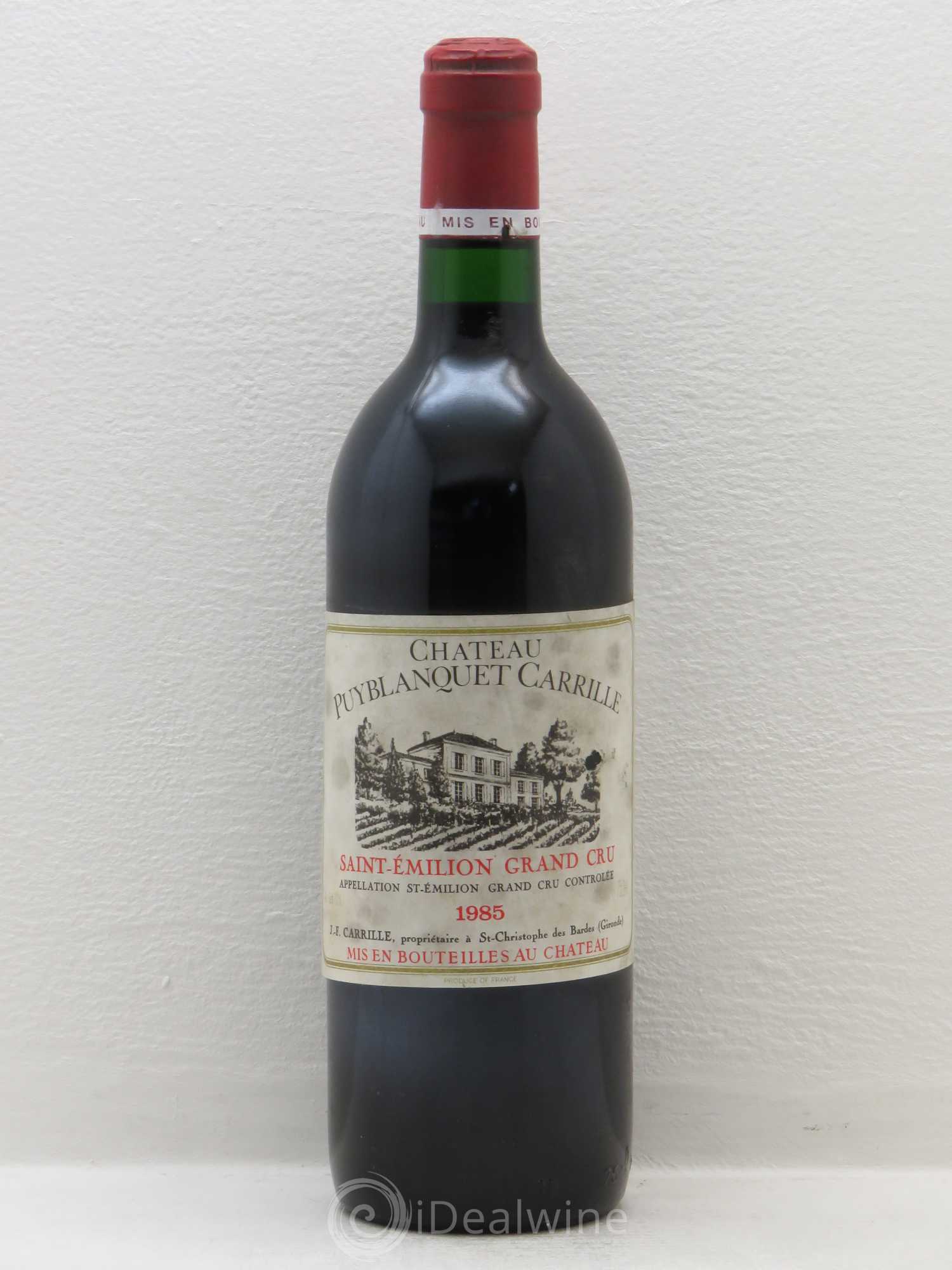Saint-Émilion Grand Cru Château Puyblanquet Carrille 1985 - Posten von 1 Flasche - 0