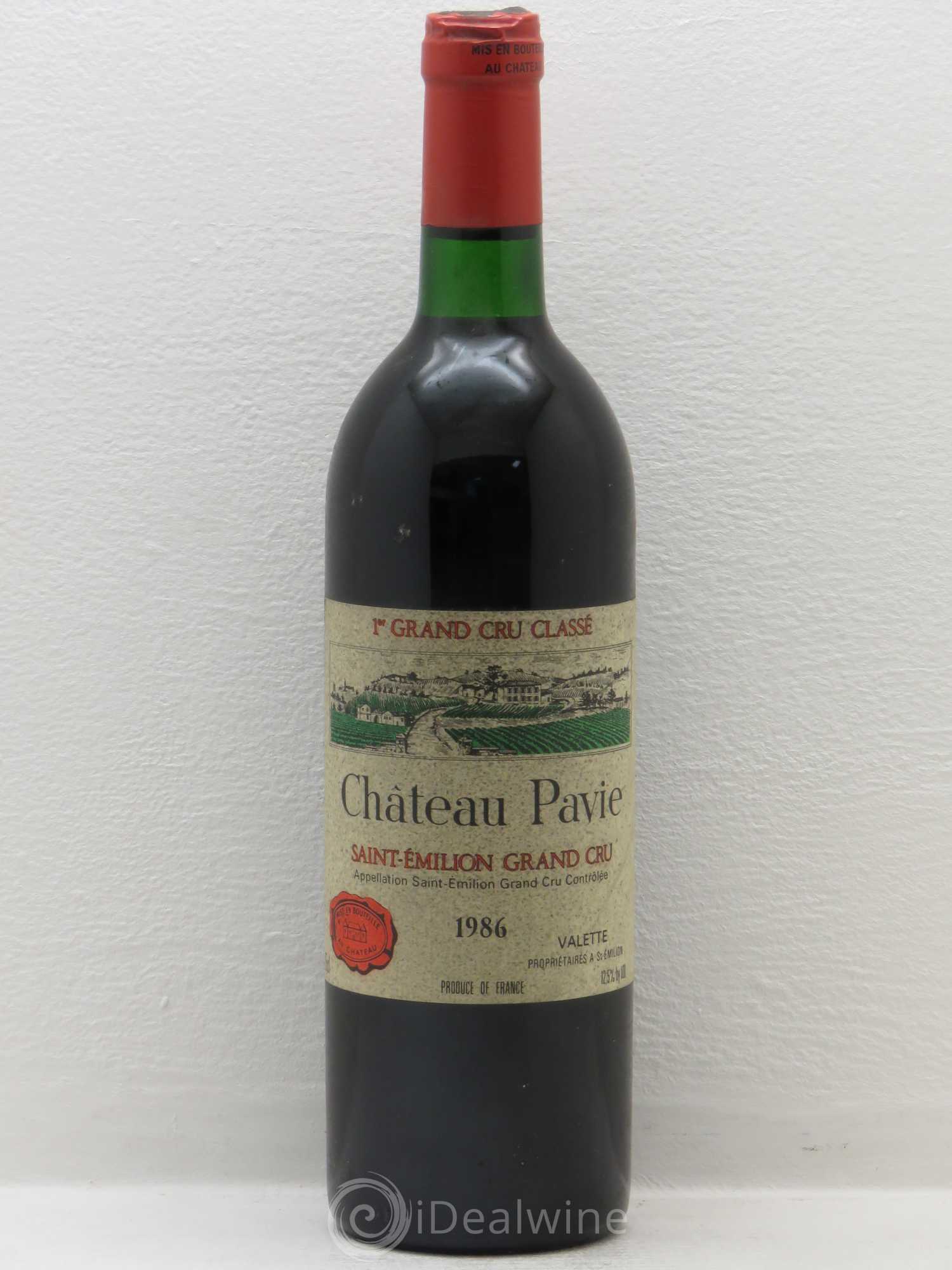 Château Pavie 1er Grand Cru Classé A 1986 - Lot de 1 bouteille - 0