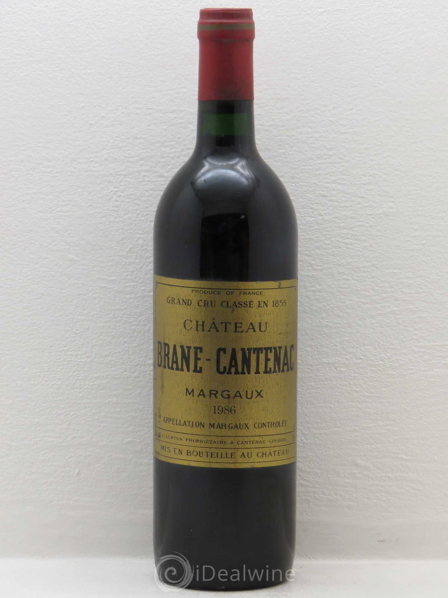 Château Brane Cantenac 2ème Grand Cru Classé 1986 - Lot de 1 bouteille - 0