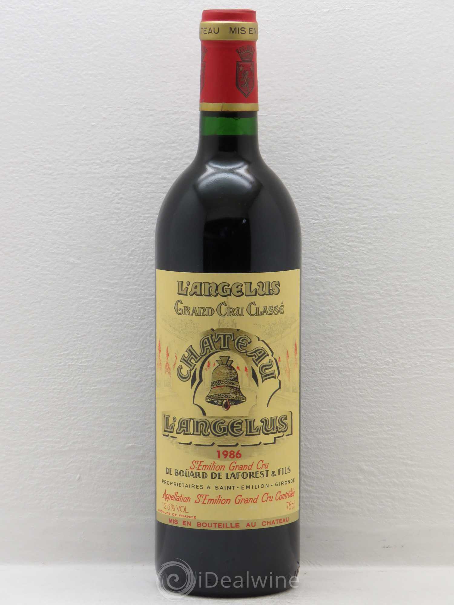 Château Angélus 1er Grand Cru Classé A 1986 - Lot de 1 bouteille - 0