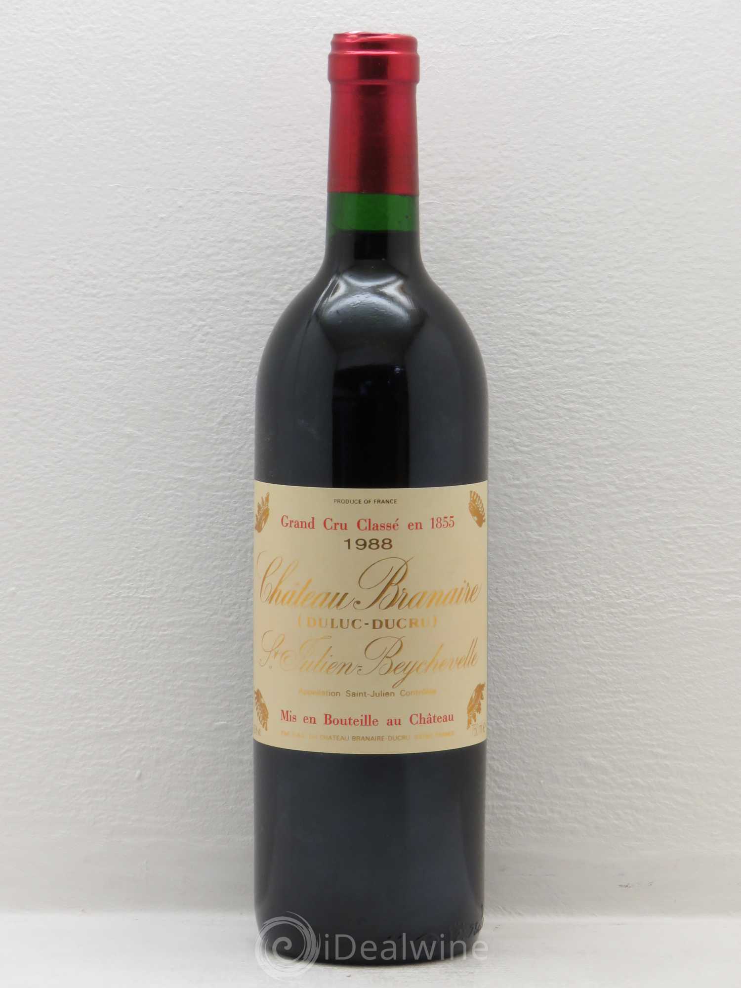 Château Branaire Ducru 4ème Grand Cru Classé 1988 - Lot de 1 bouteille - 0