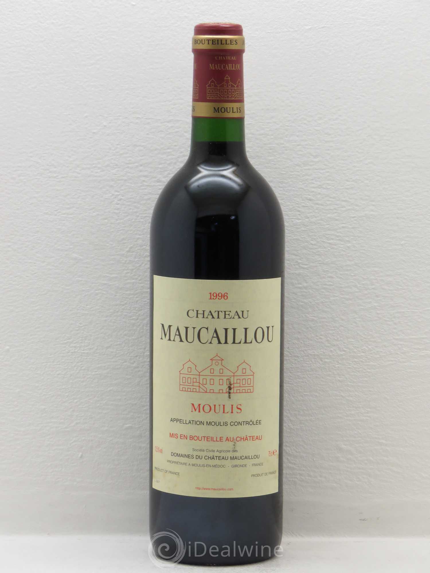 Château Maucaillou 1996 - Lot de 1 bouteille - 0