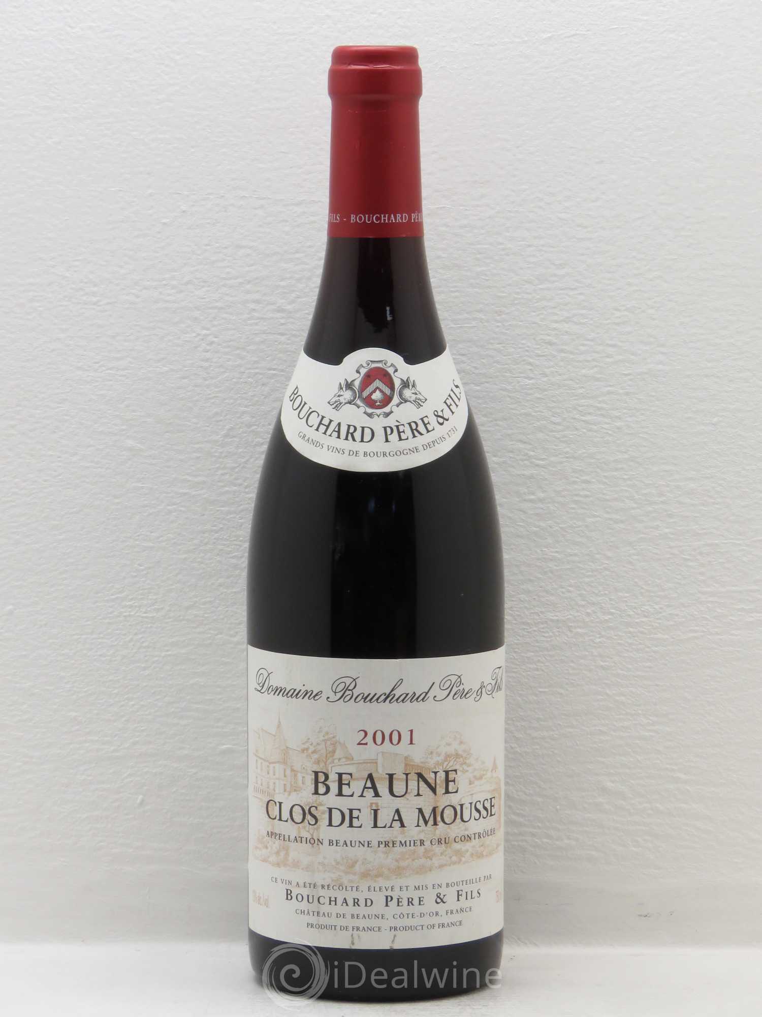 Beaune 1er Cru Clos de la Mousse Bouchard Père & Fils 2001 - Lot de 1 bouteille - 0