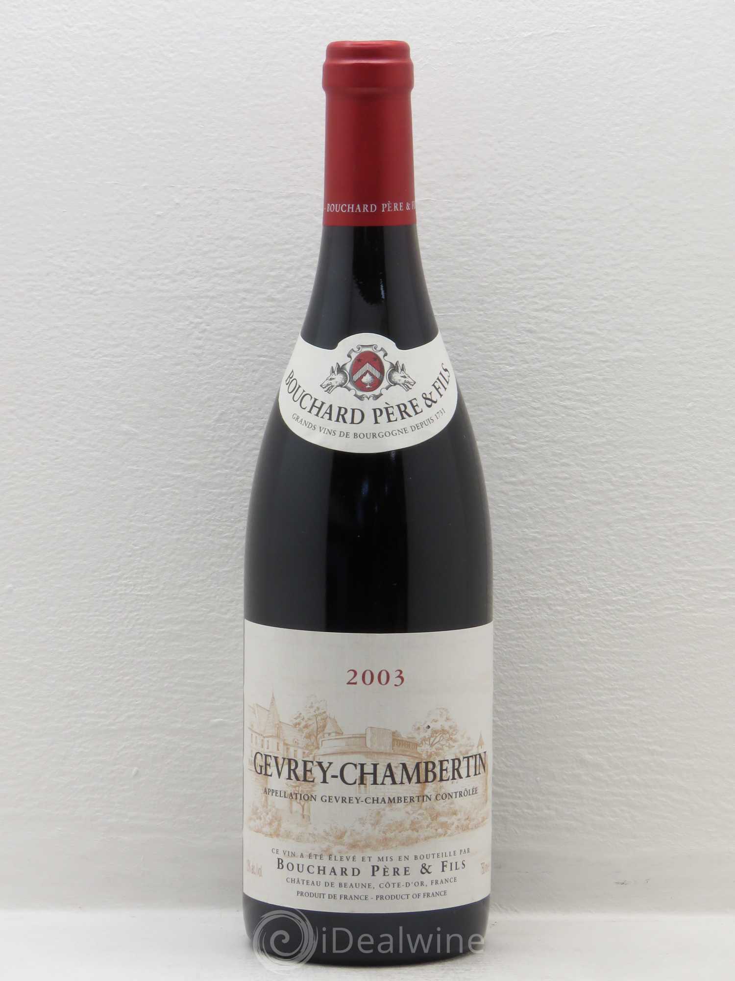 Gevrey-Chambertin Bouchard Pere Et Fils 2003 - Lot de 1 bouteille - 0