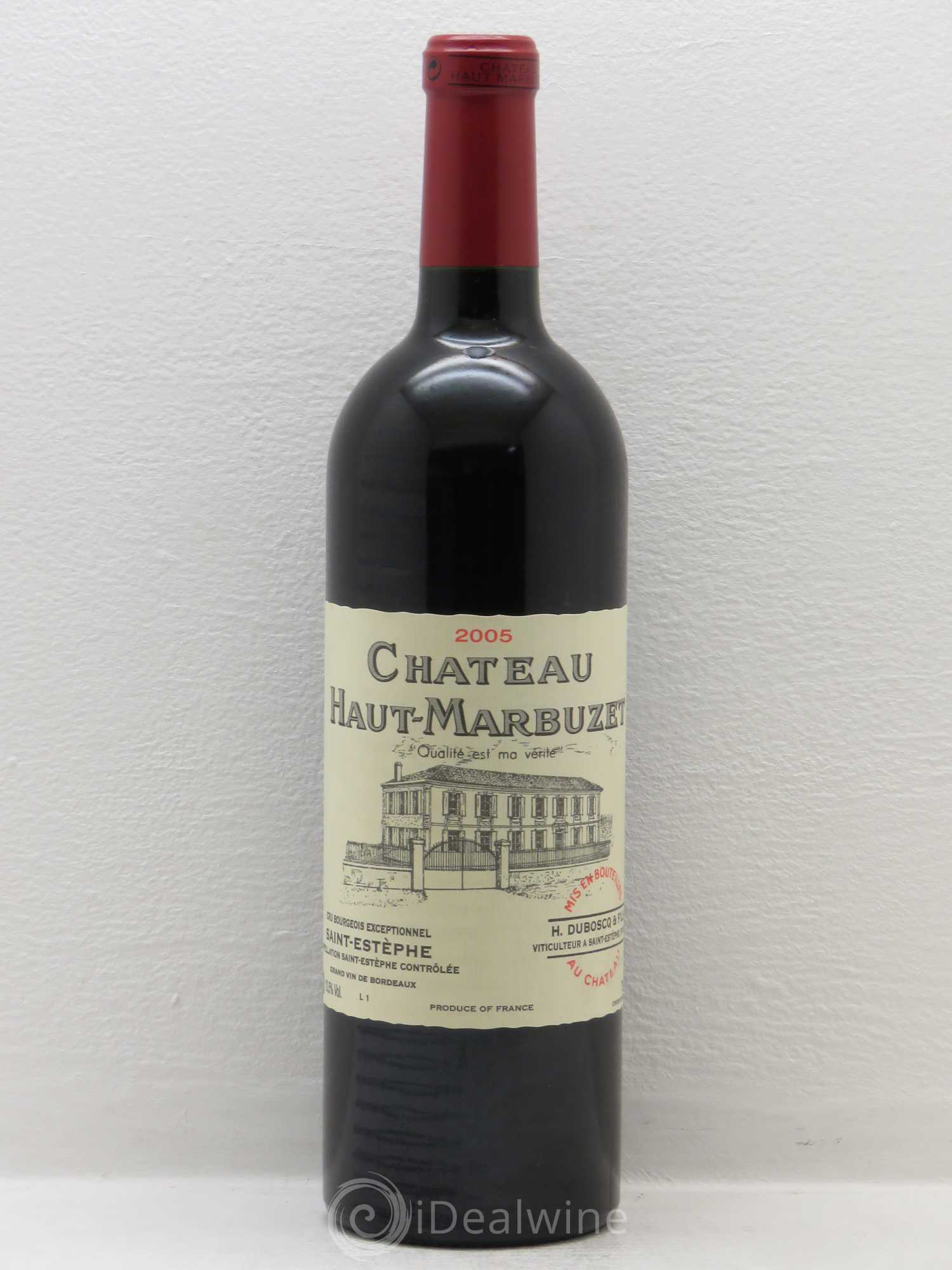 Château Haut Marbuzet 2005 - Lot de 1 bouteille - 0