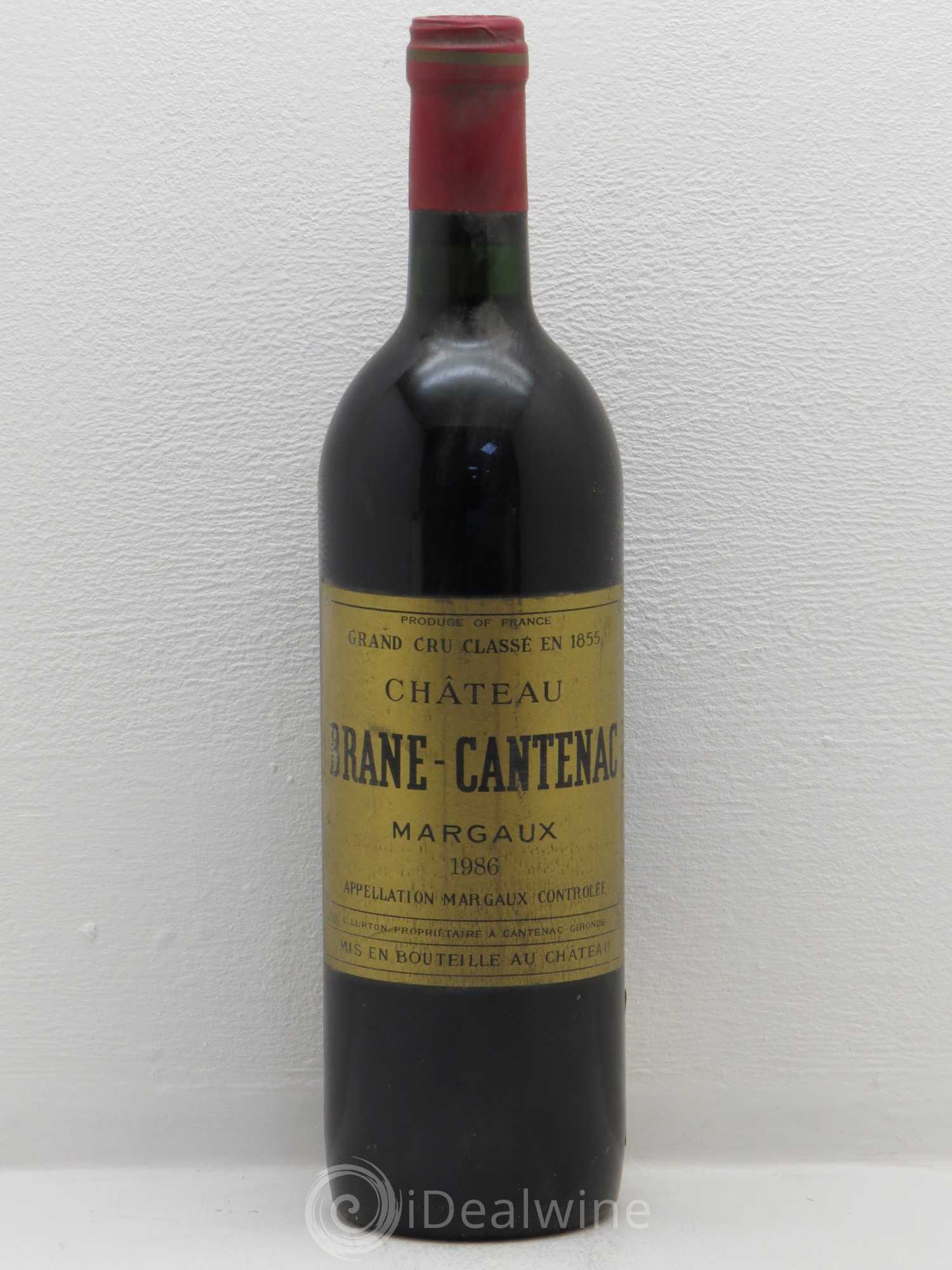 Château Brane Cantenac 2ème Grand Cru Classé 1986 - Lot de 1 bouteille - 0
