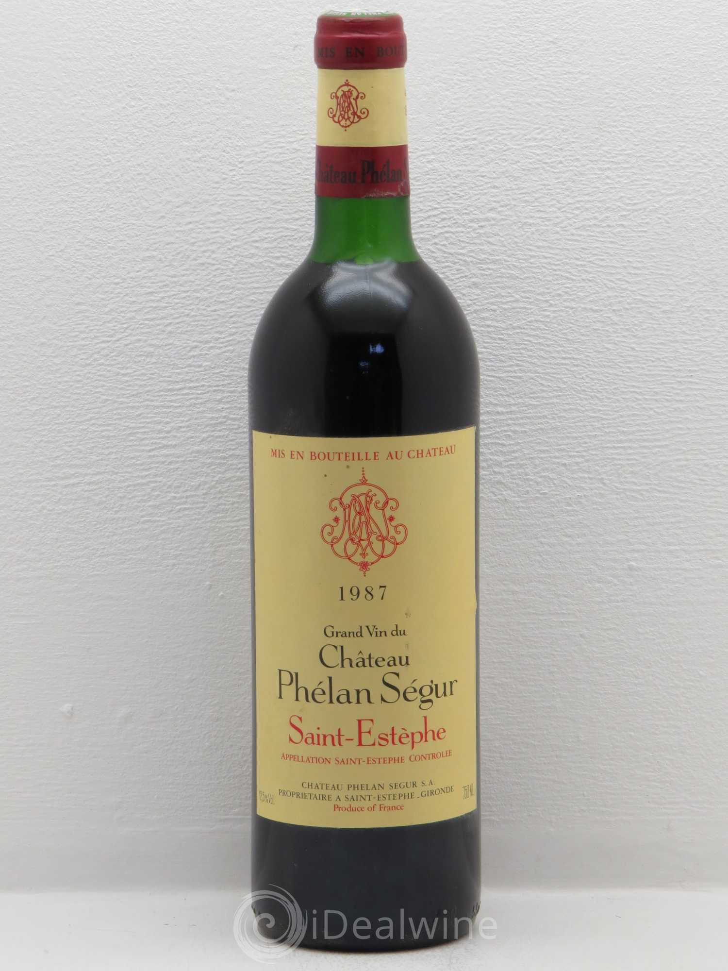 Château Phélan Ségur 1987 - Lot de 1 bouteille - 0